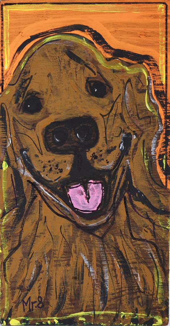 Mr. Eight Outsider Art Painting