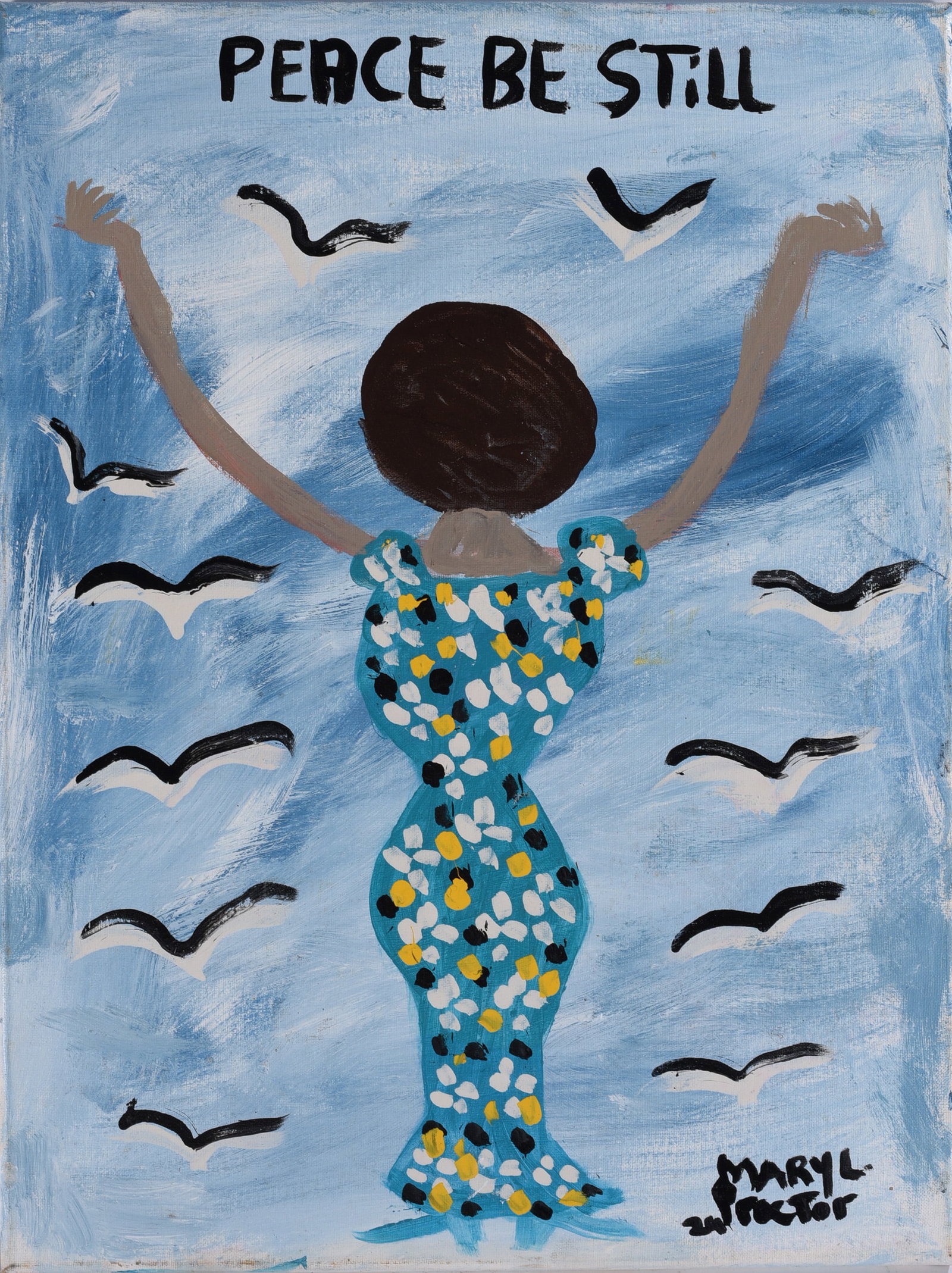 Mary Proctor Folk Art Painting (1 of 4)