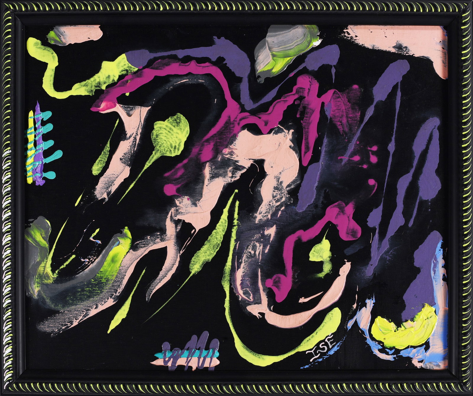Jakym Clark "Isa" Outsider Art Painting (1 of 2)
