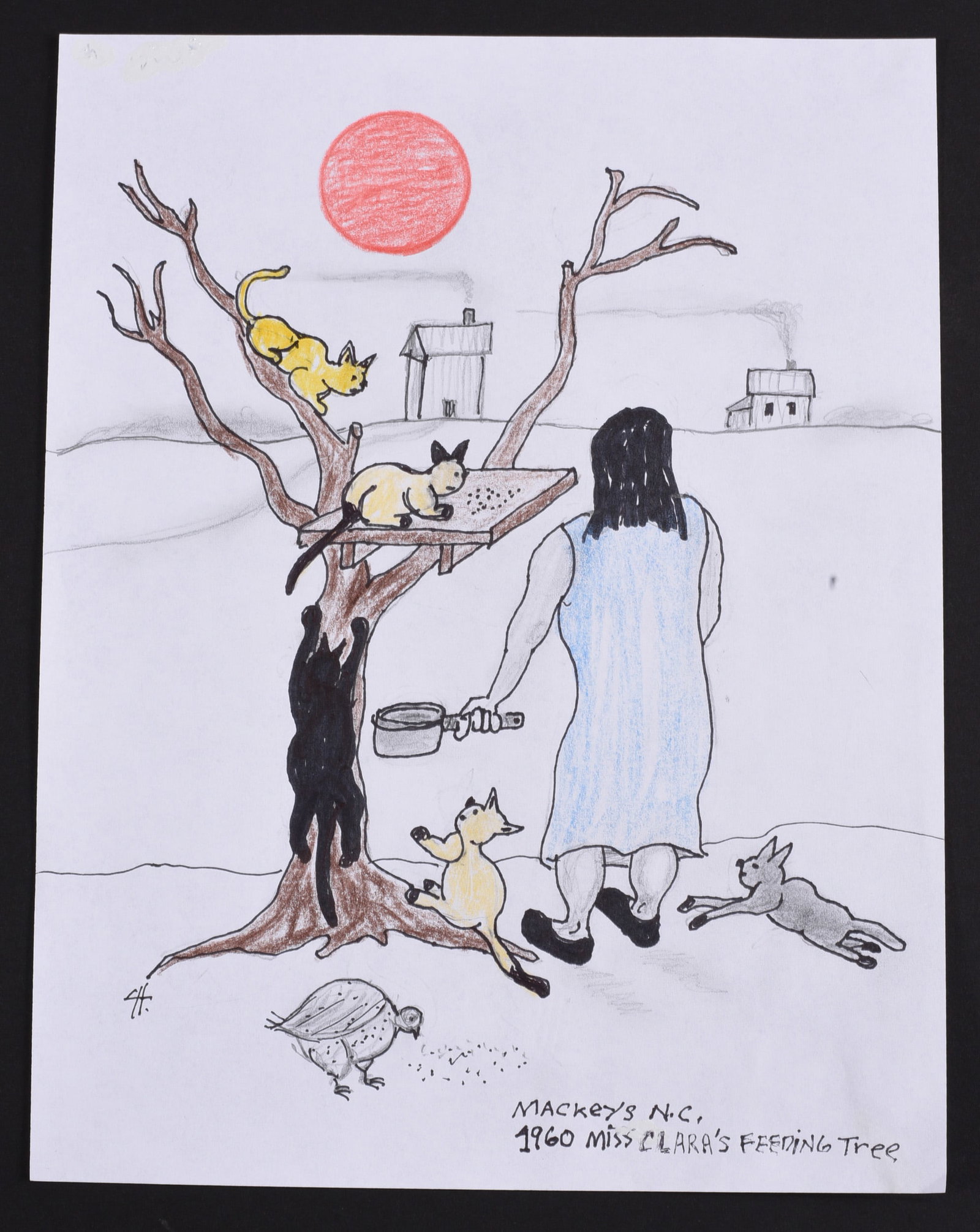 Gary Hardison Outsider Art Drawing on Paper (1 of 1)