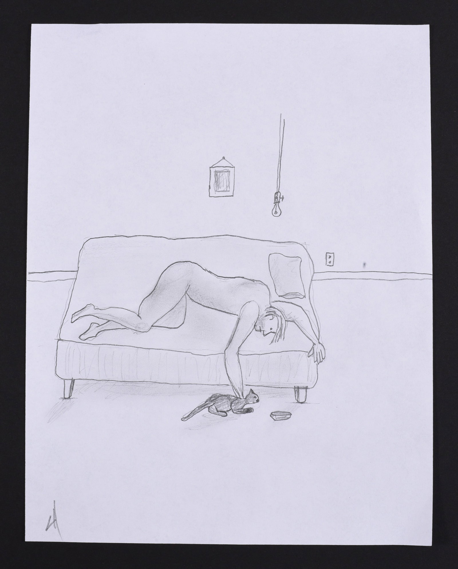 Gary Hardison Outsider Art Drawing on Paper: 8.5" x 11" - Gary Hardison is a NC outsider artist who draws daily. We connected with Gary about 6 months ago and when we can get him to send us artwork we love to offer to our collectors.