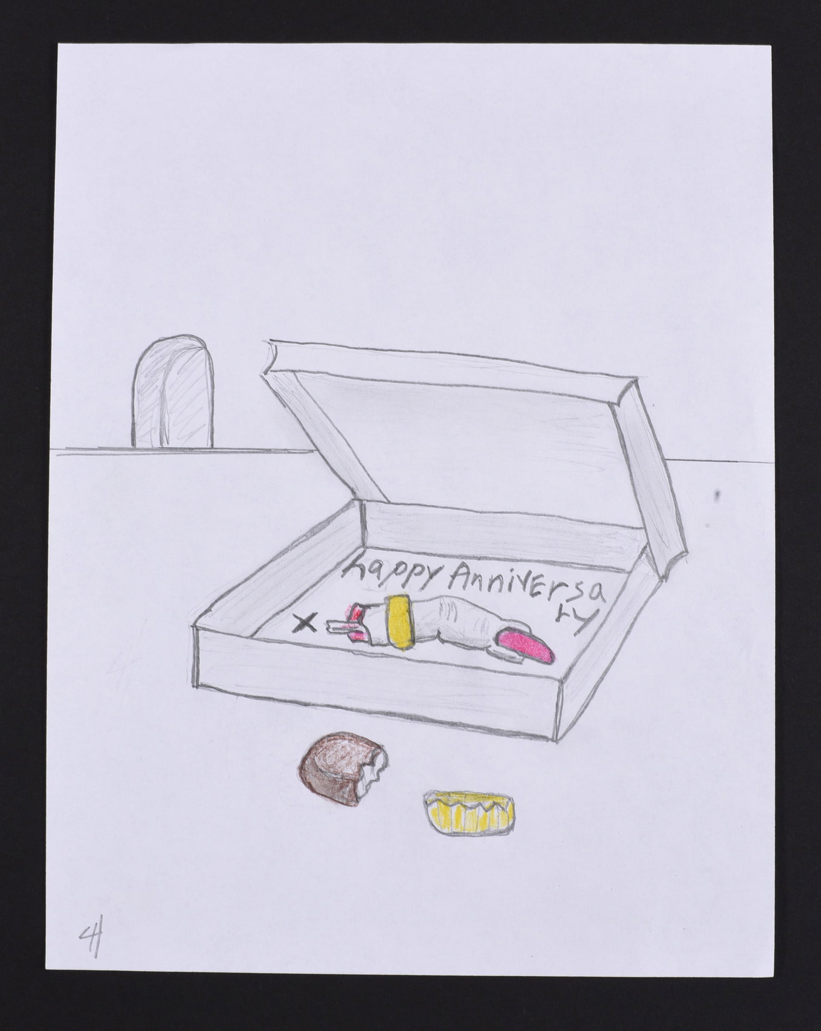 Gary Hardison Outsider Art Drawing on Paper: 8.5" x 11" - Gary Hardison is a NC outsider artist who draws daily. We connected with Gary about 6 months ago and when we can get him to send us artwork we love to offer to our collectors.