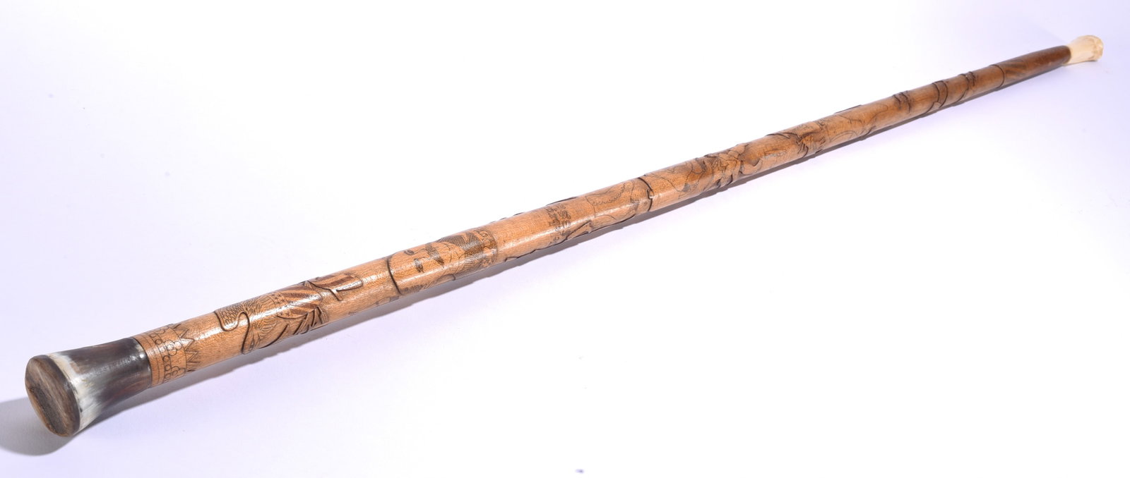Folk Art Carved Presidential Cane (1 of 8)