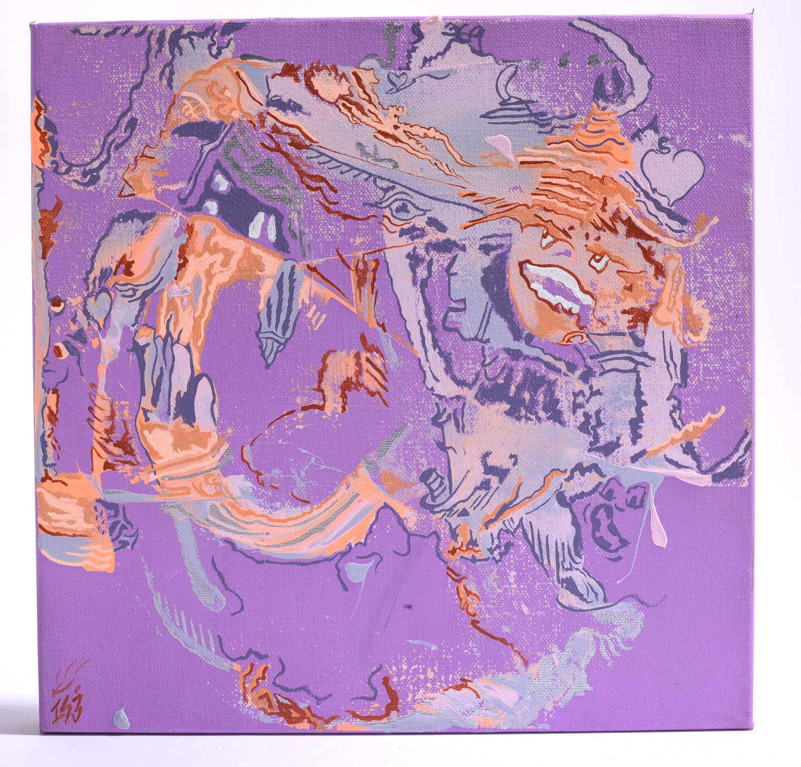 Jakym Clark "Isa" Outsder Art Painting Black American (1 of 2)