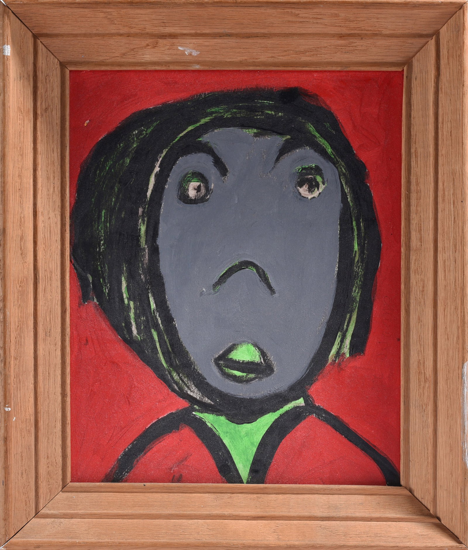 Outsider Art Folk Art Painting (1 of 2)