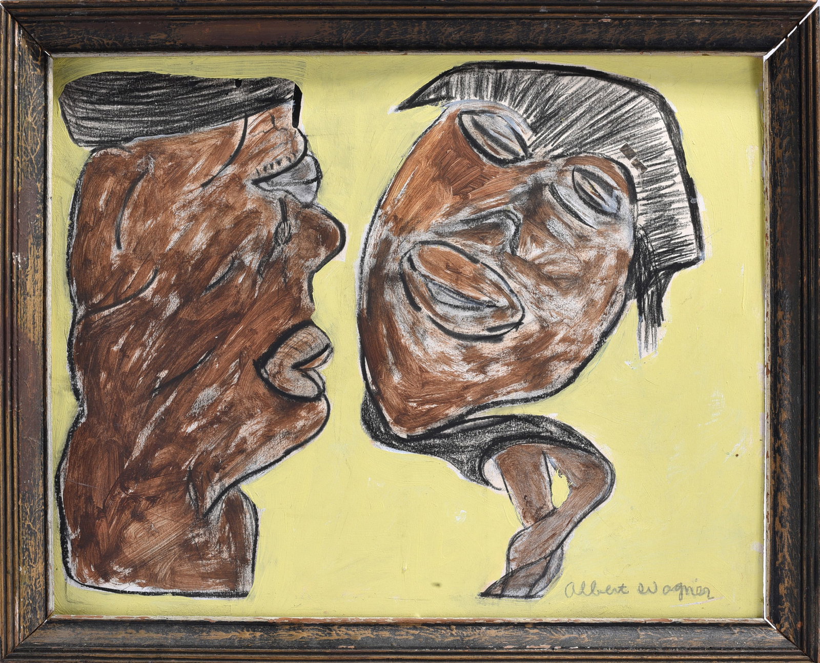 Albert Wagner Folk Art Painting (1 of 2)
