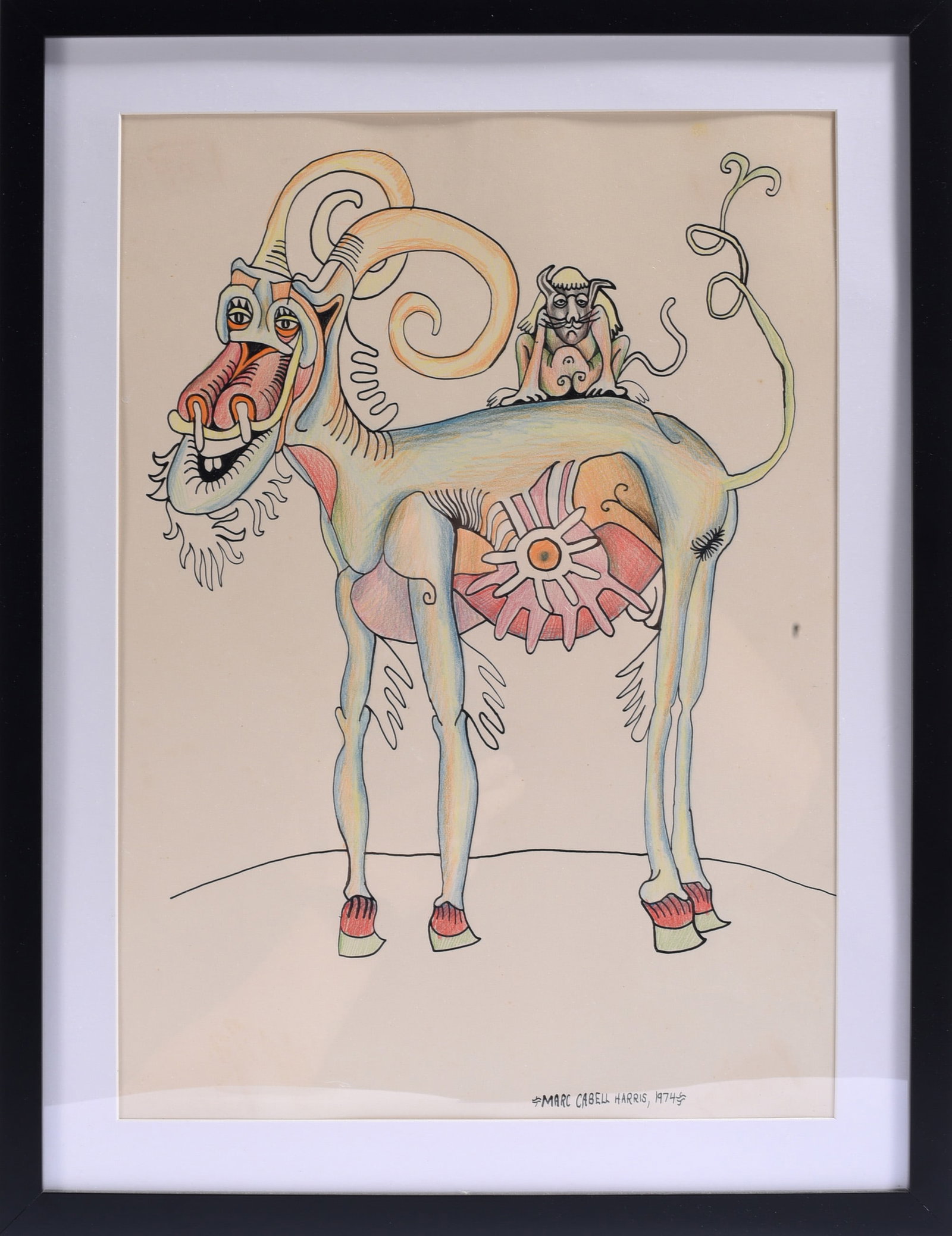 Marc Cabell Harris Outsider Art Drawing (1 of 2)
