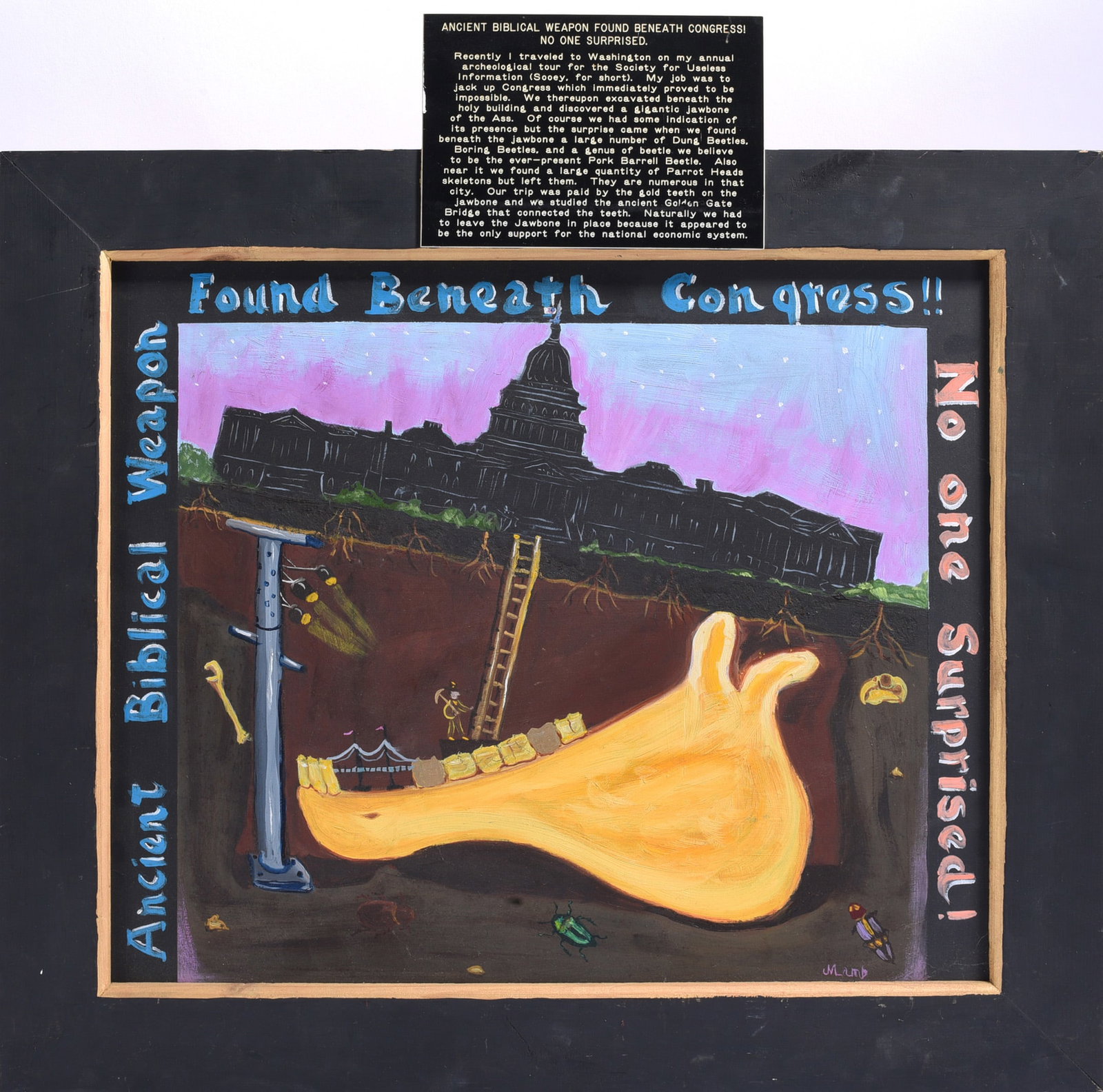 Outsider Art Folk Art Painting (1 of 3)