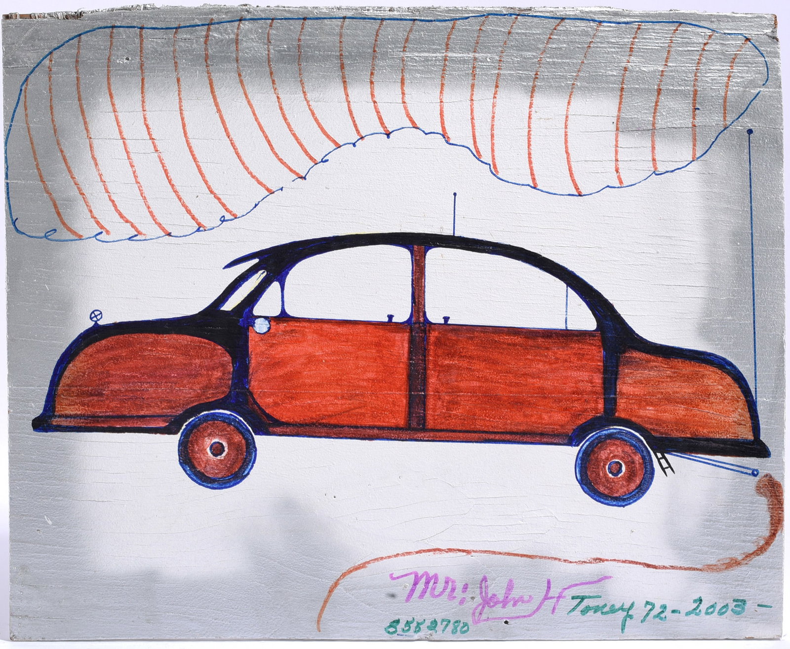John Henry Toney Folk Art Painting (1 of 2)