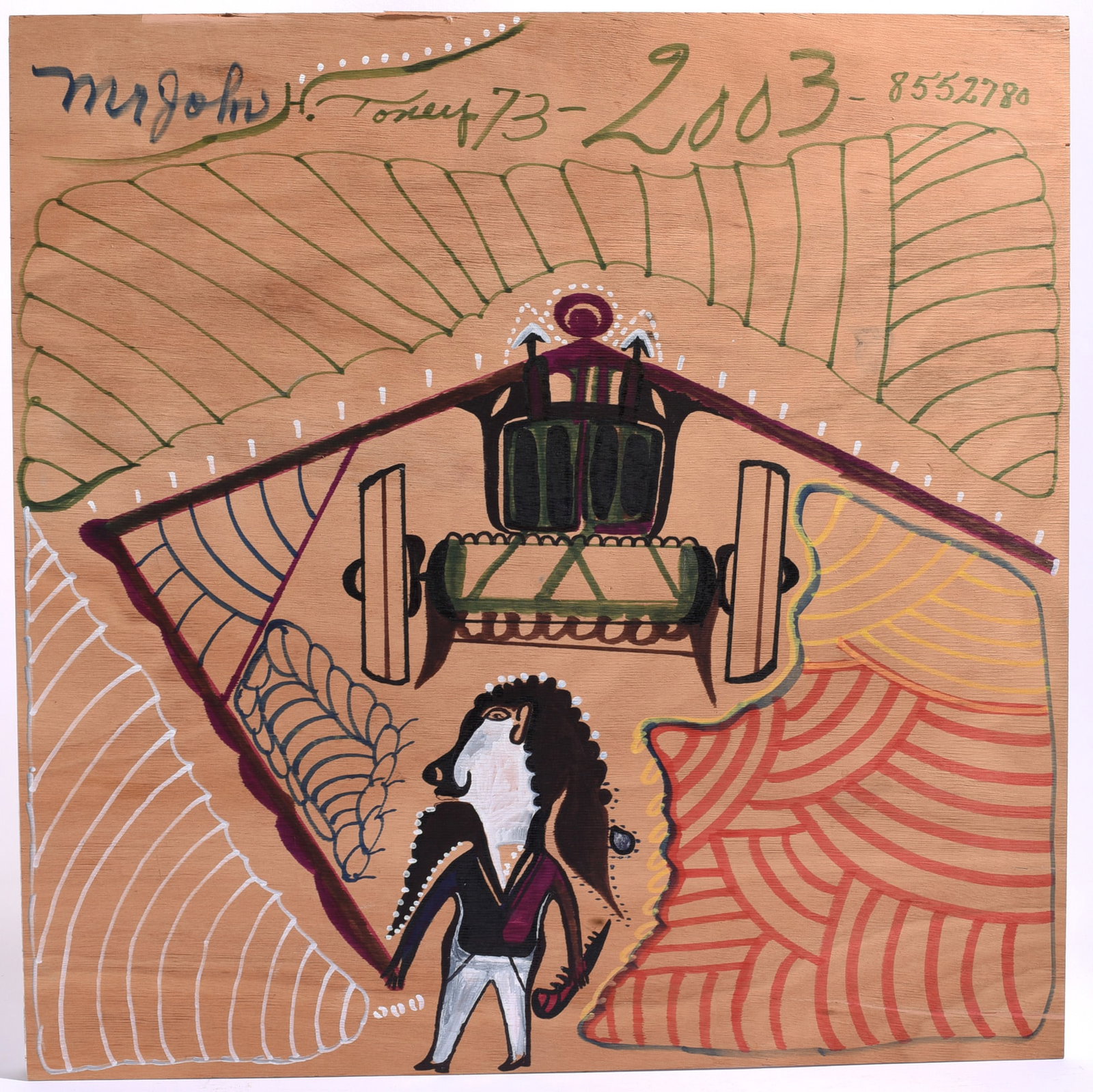 John Henry Toney Folk Art Painting (1 of 2)