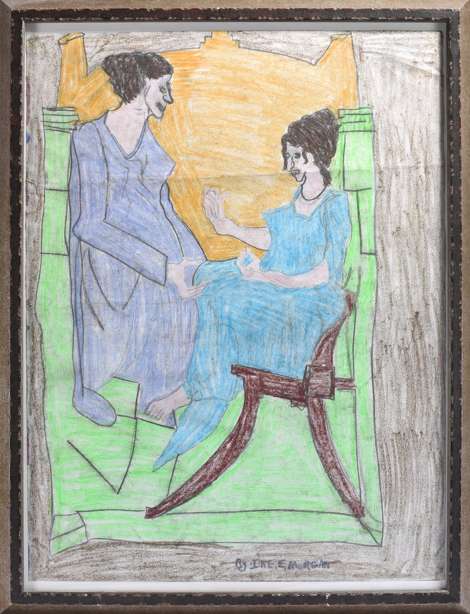 Ike Morgan Folk Art Mixed Media (1 of 2)