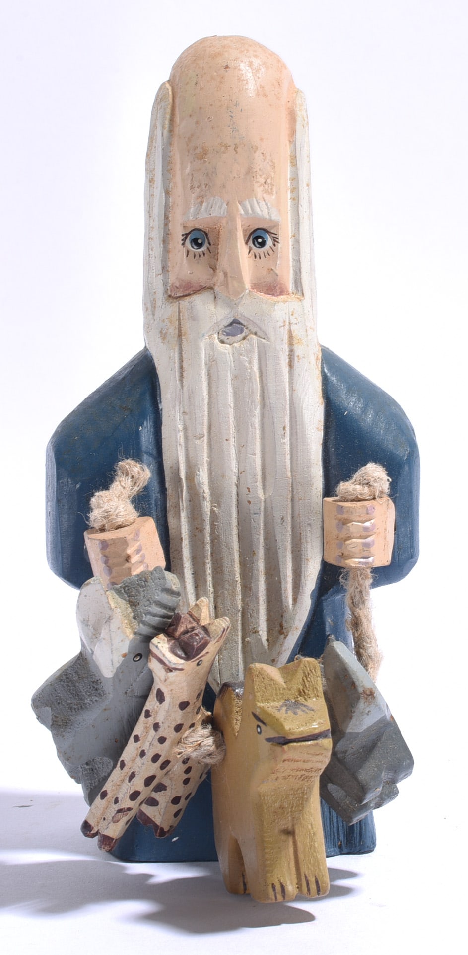 Folk Art Carving of Noah (1 of 3)