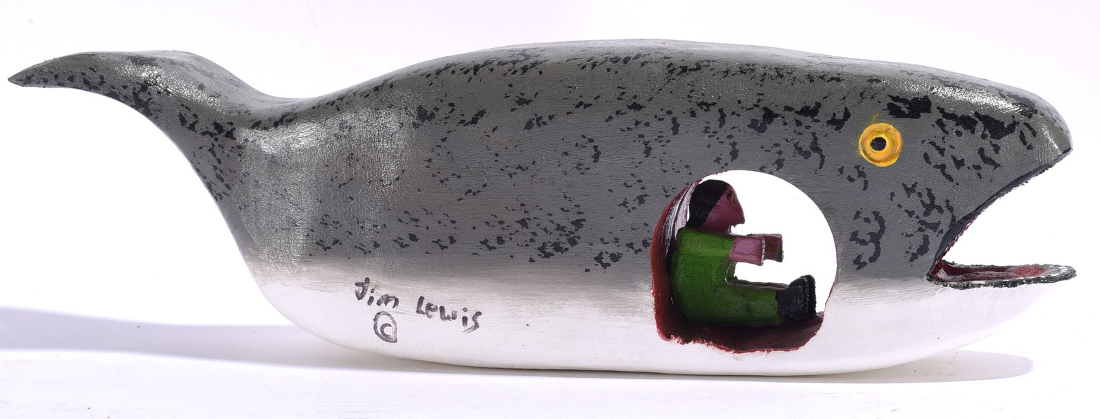 Tim Lewis Carving of Jonah and the Whale (1 of 3)
