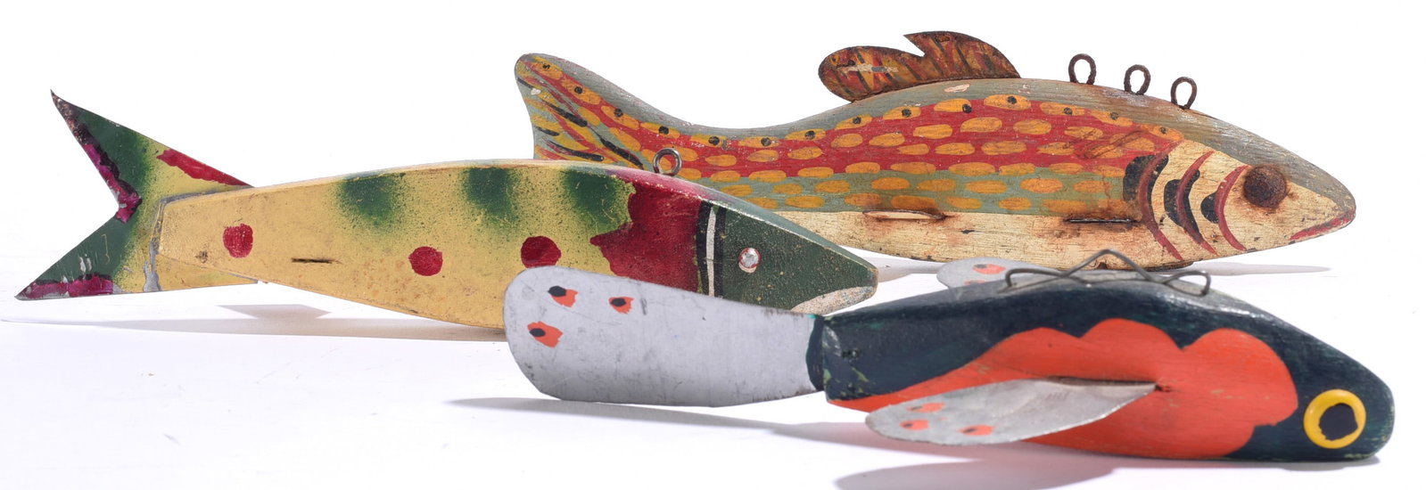 Vintage Carved Fish Decoys (3) (1 of 3)