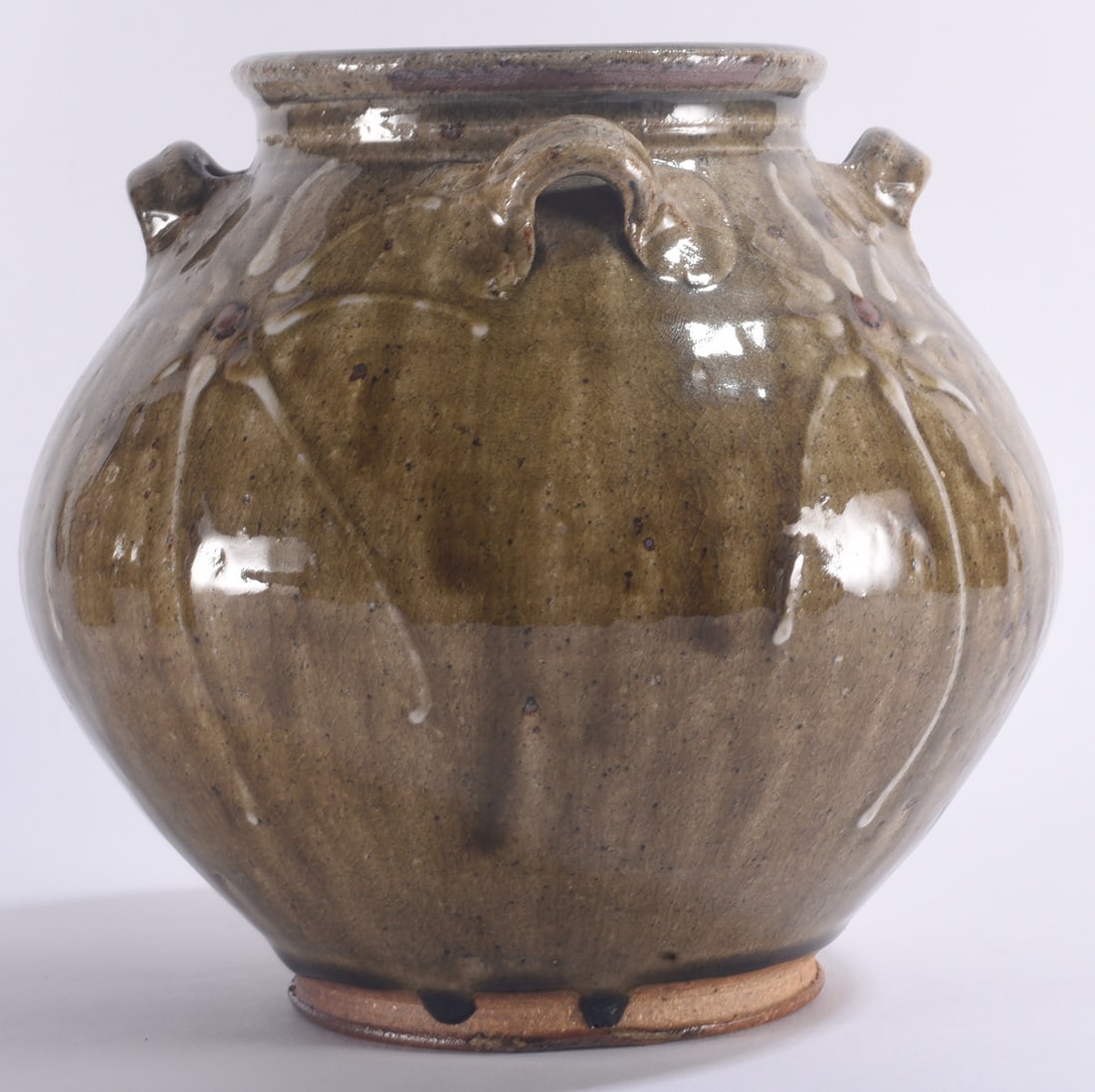 Mark Hewitt Slip Decorated Pottery Vase (1 of 4)