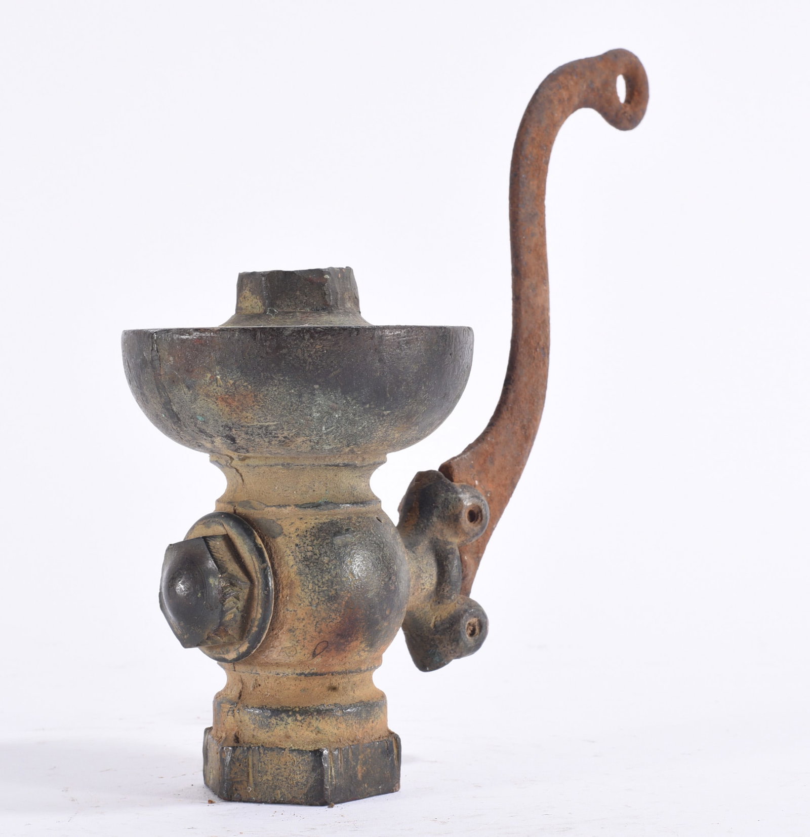 Antique Brass Mechanical Gas or Fluid Valve (1 of 3)