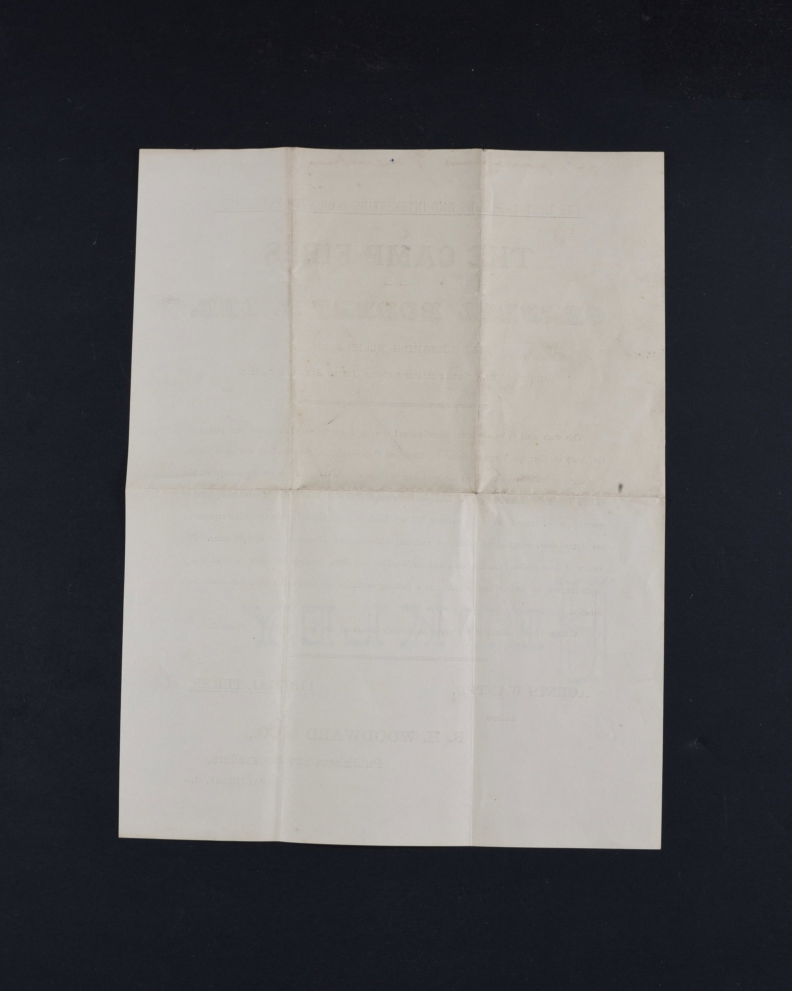 Robert E. Lee Broadside 1886 - 2