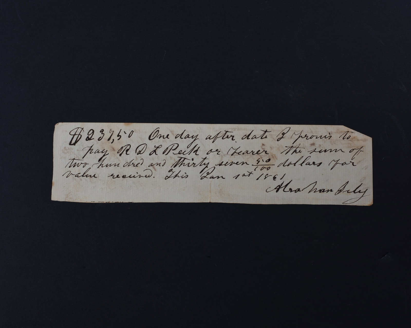 Confederate 1863 Signed Document - 2