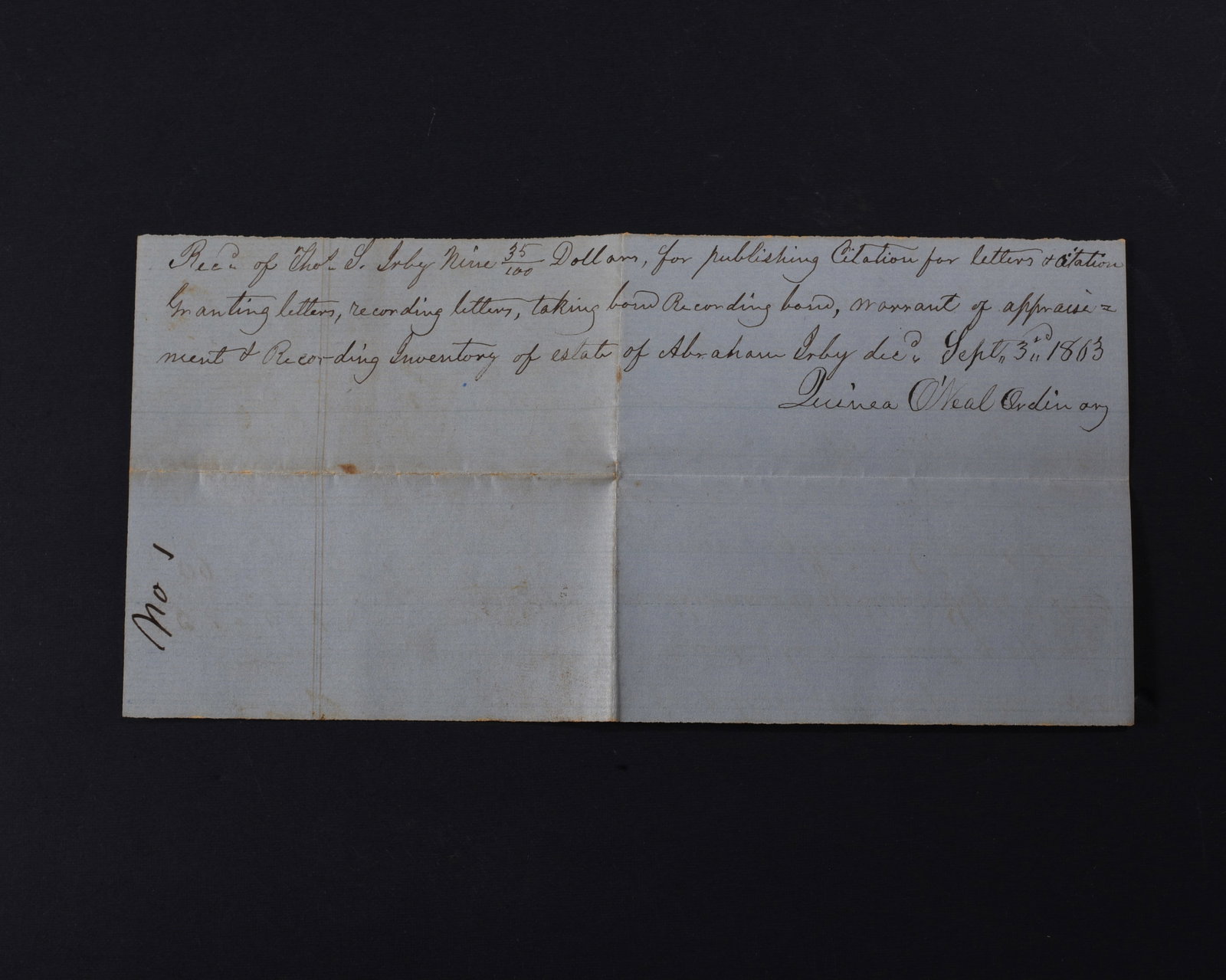 1863 Confederate Document - 2