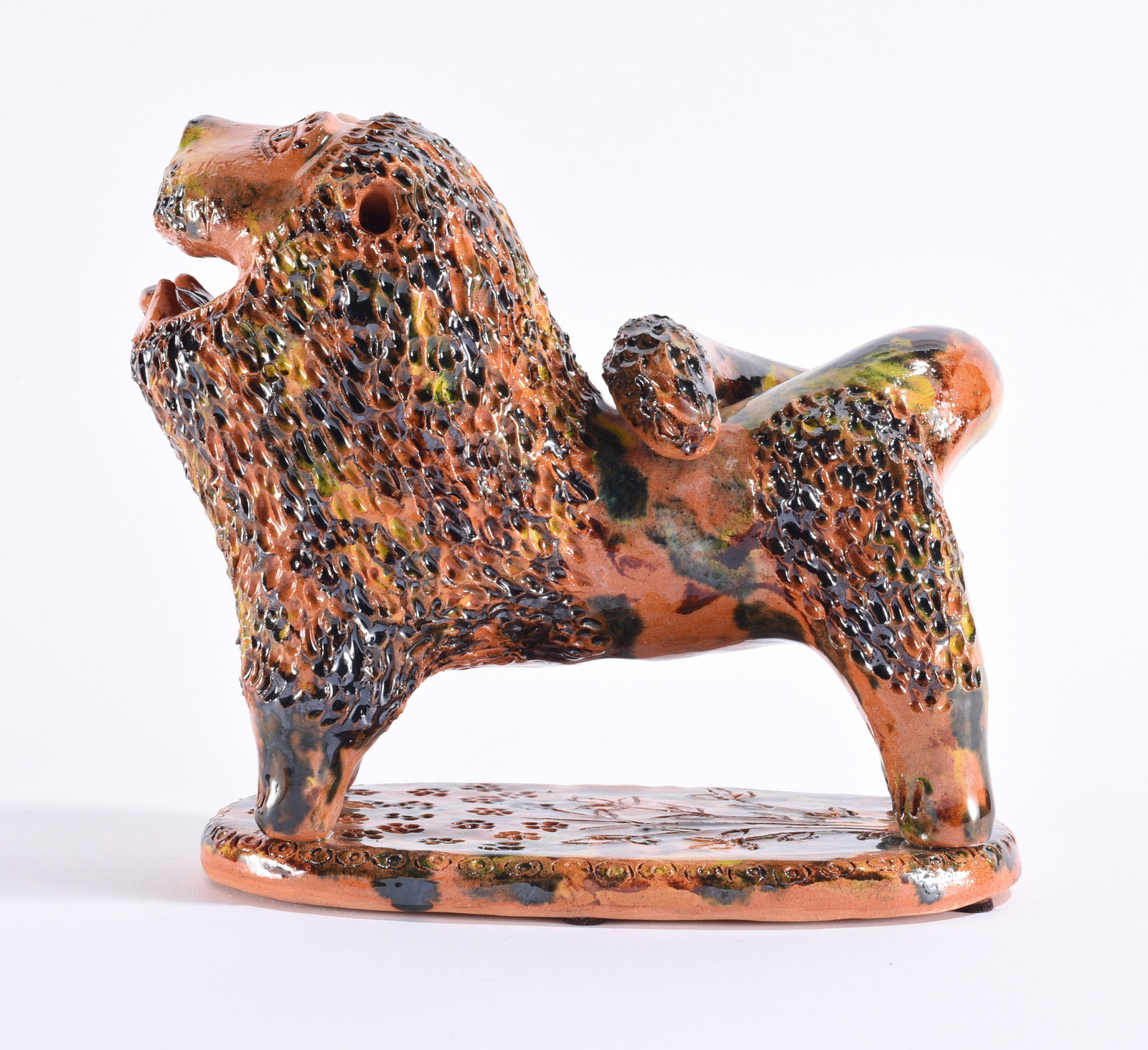 Billy Ray Hussey Pottery Lion (1 of 4)