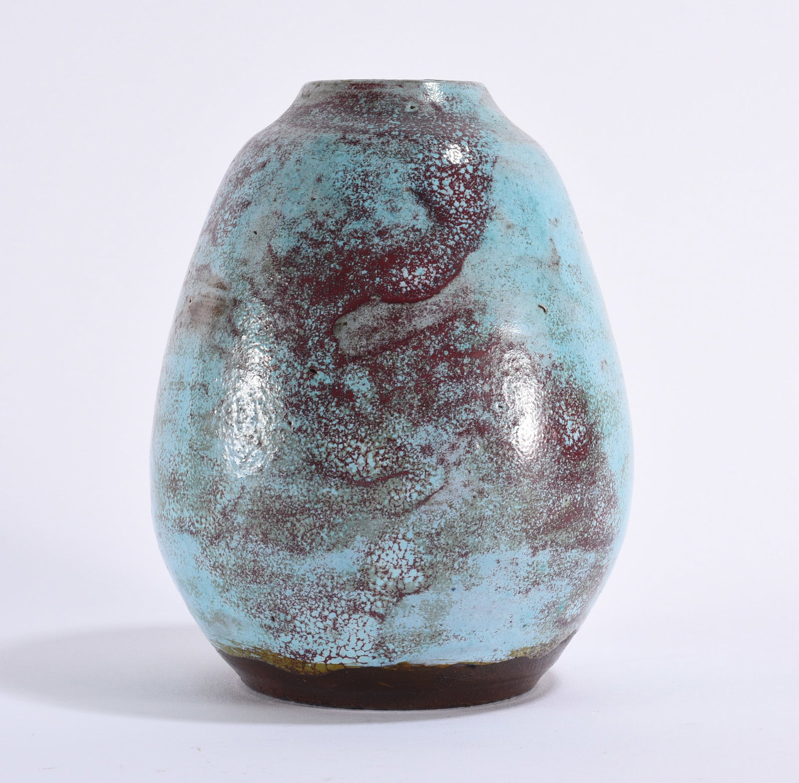 Jugtown Chinese Blue Pottery Vase ca. 1930 (1 of 6)