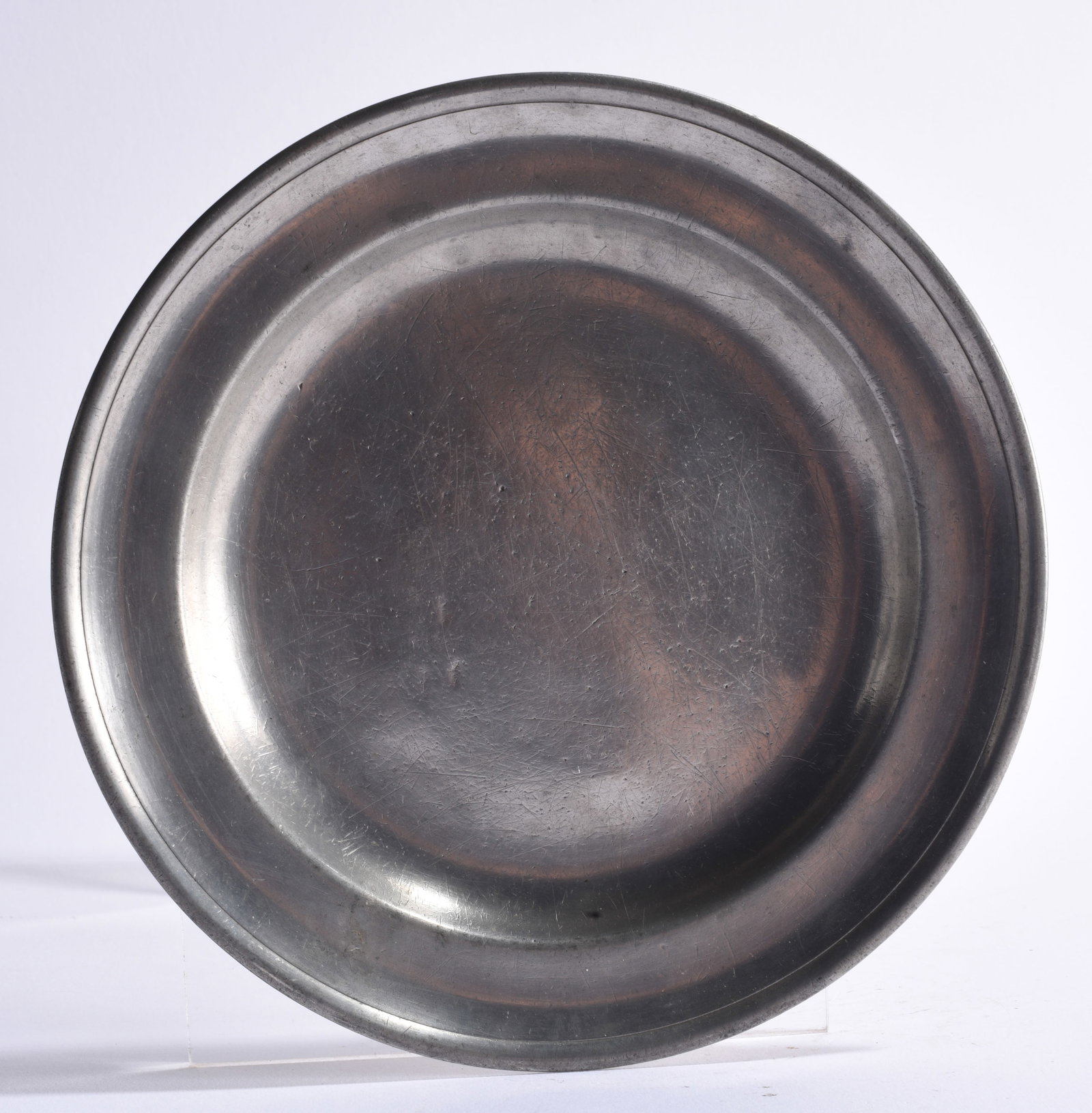 J. Martine Pewter Plate ca. 1825 (1 of 5)