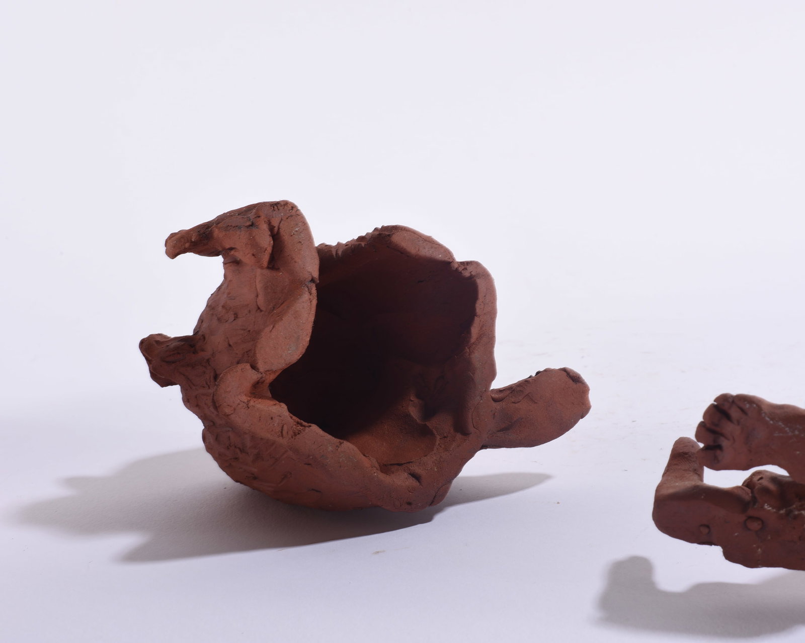 Pottery Drunkin Man With Pig - 3