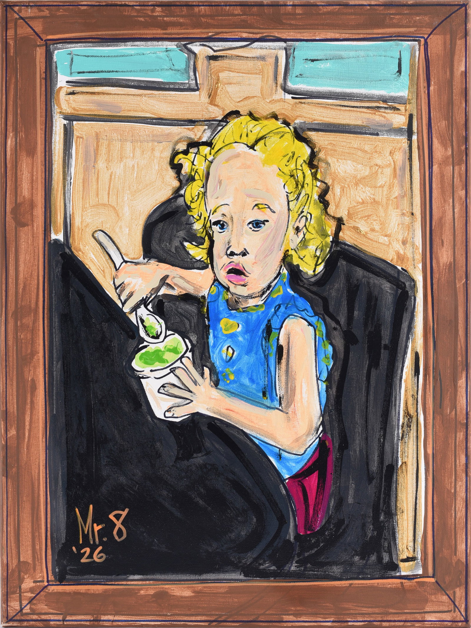 Outsider Art Painting by Mr. 8 (1 of 2)