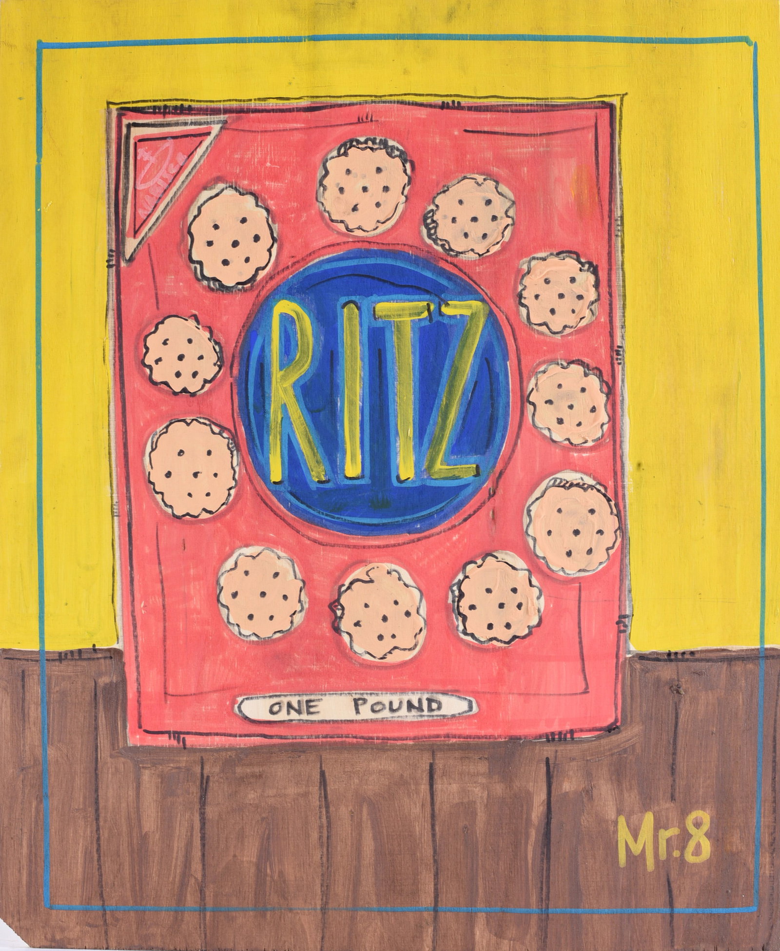 Outsider Art Painting by Mr. 8 (1 of 2)