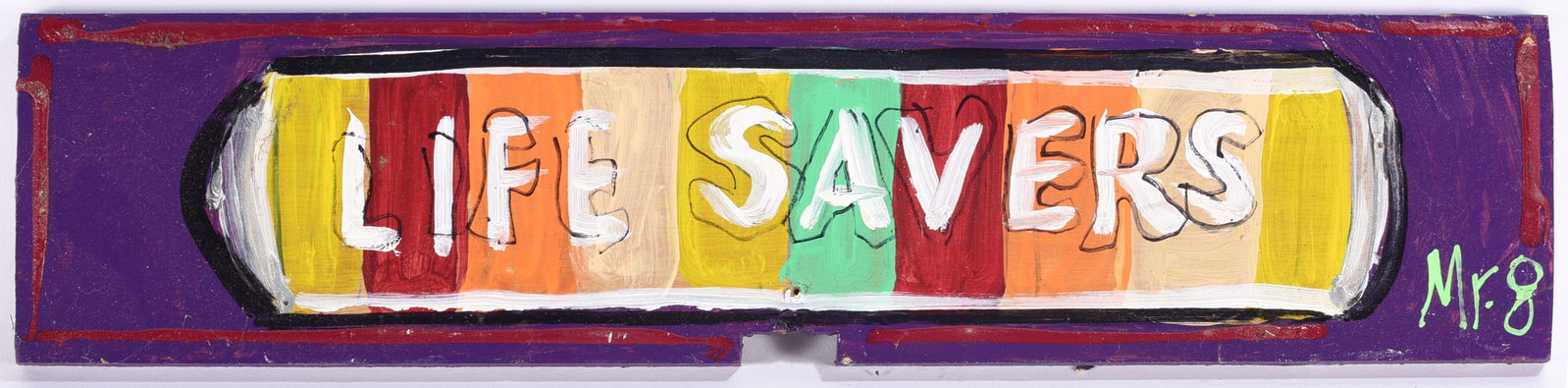Outsider Art Painting by Mr. 8 (1 of 2)