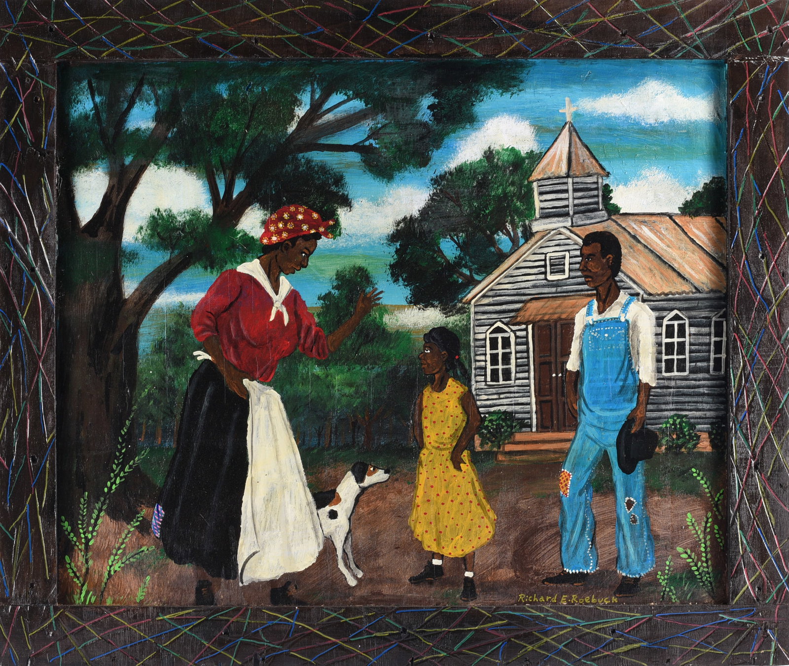 Richard Roebuck Folk Art Painting (1 of 4)