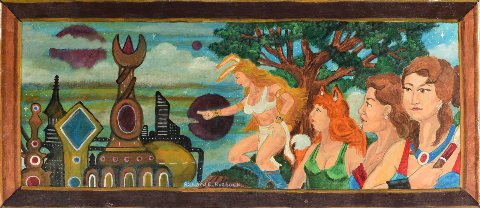 Richard Roebuck Folk Art Painting (1 of 4)