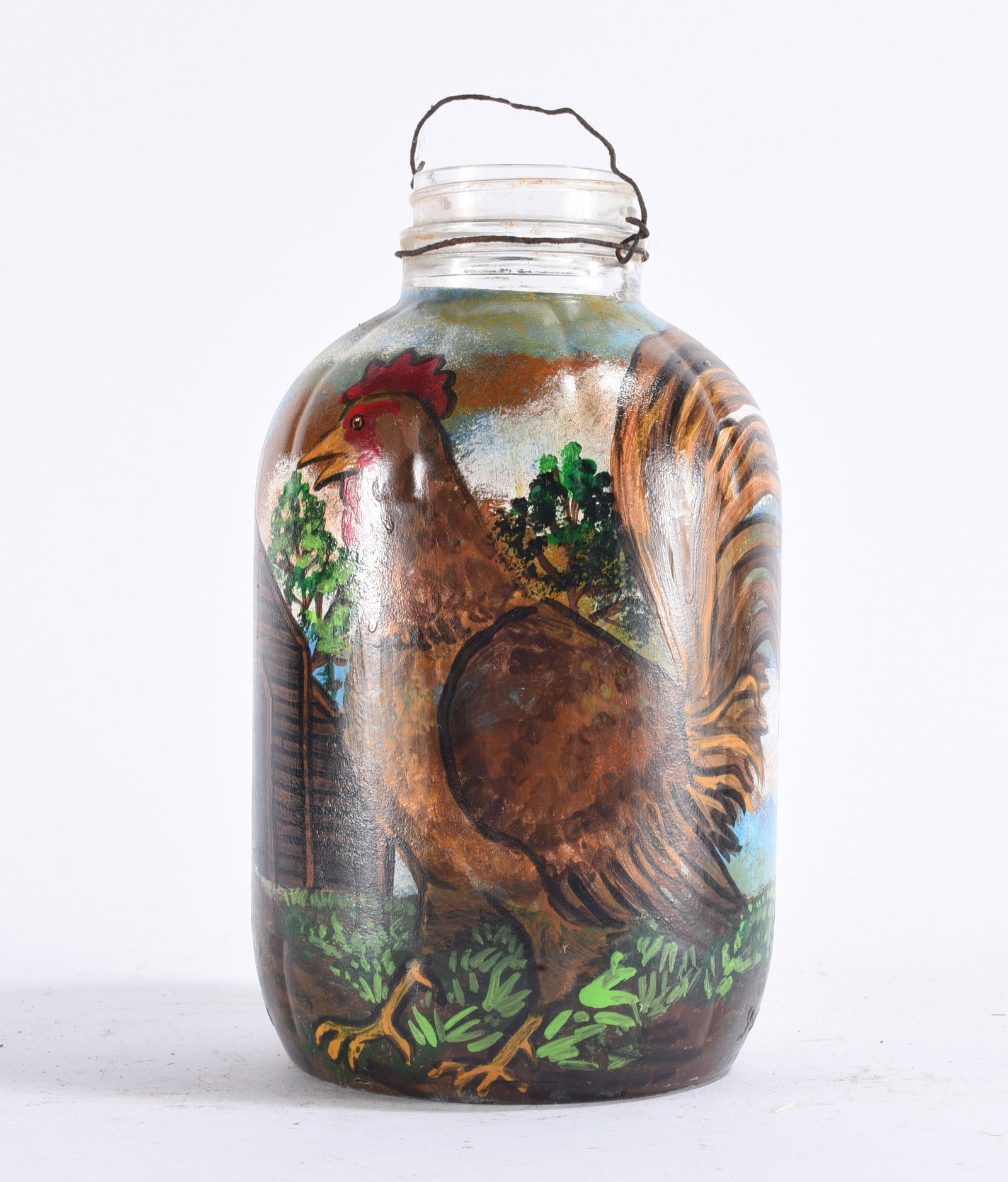 Richard Roebuck Painting on Glass Jar (1 of 4)