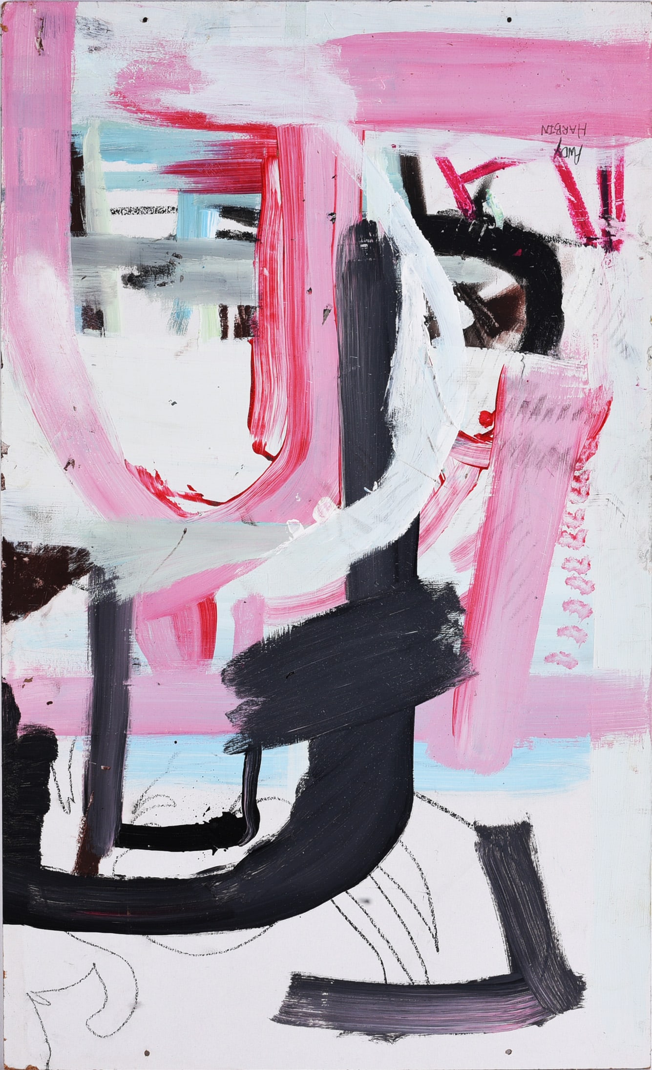 Andrew Harbin Sr. "Andy Harbin" Outsider Art Painting (1 of 2)