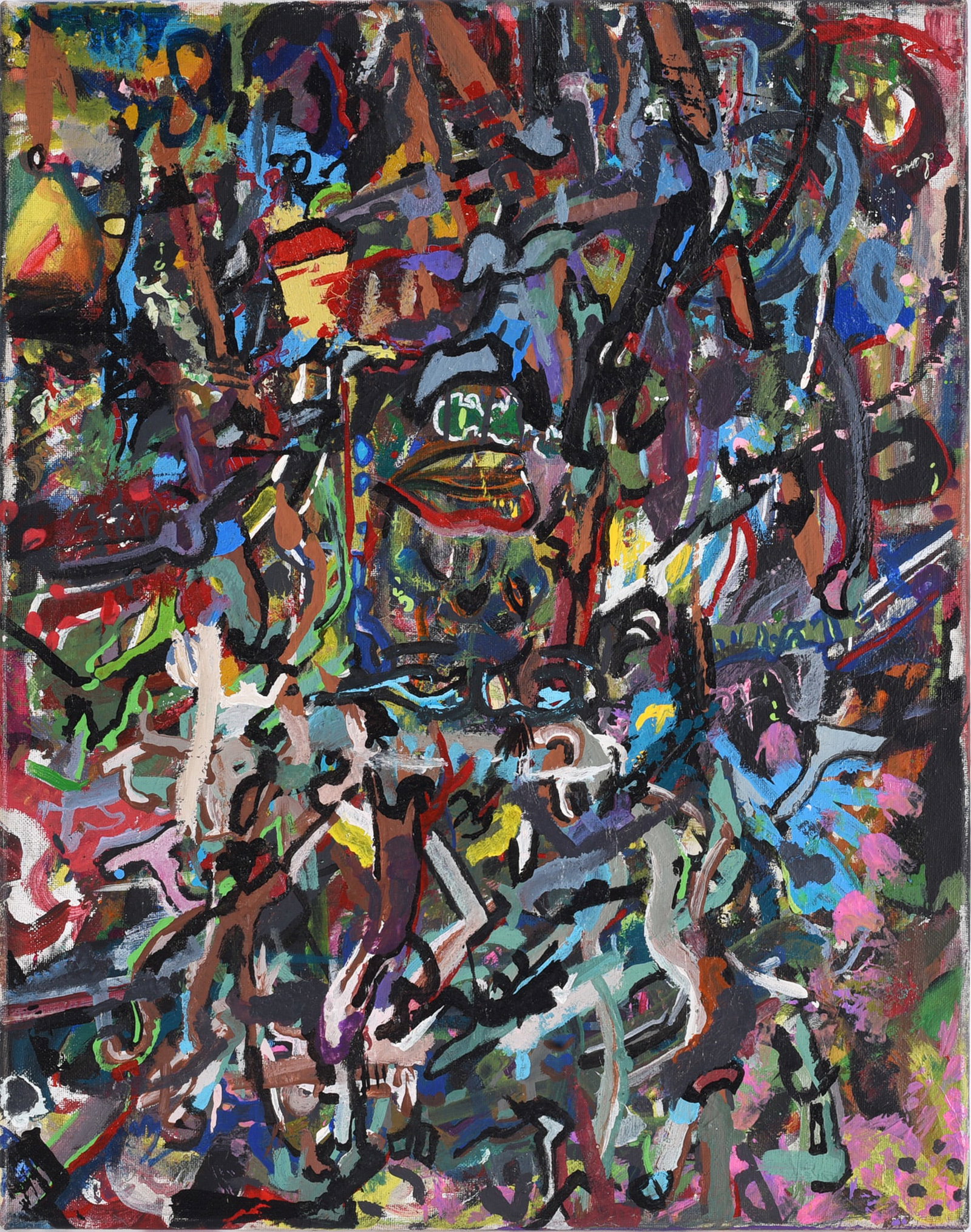 Andrew Harbin Sr. "Andy Harbin" Outsider Art Painting (1 of 2)