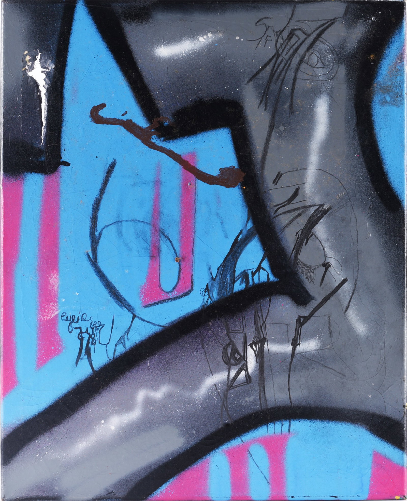 Andrew Harbin Sr. "Andy Harbin" Outsider Art Painting (1 of 2)