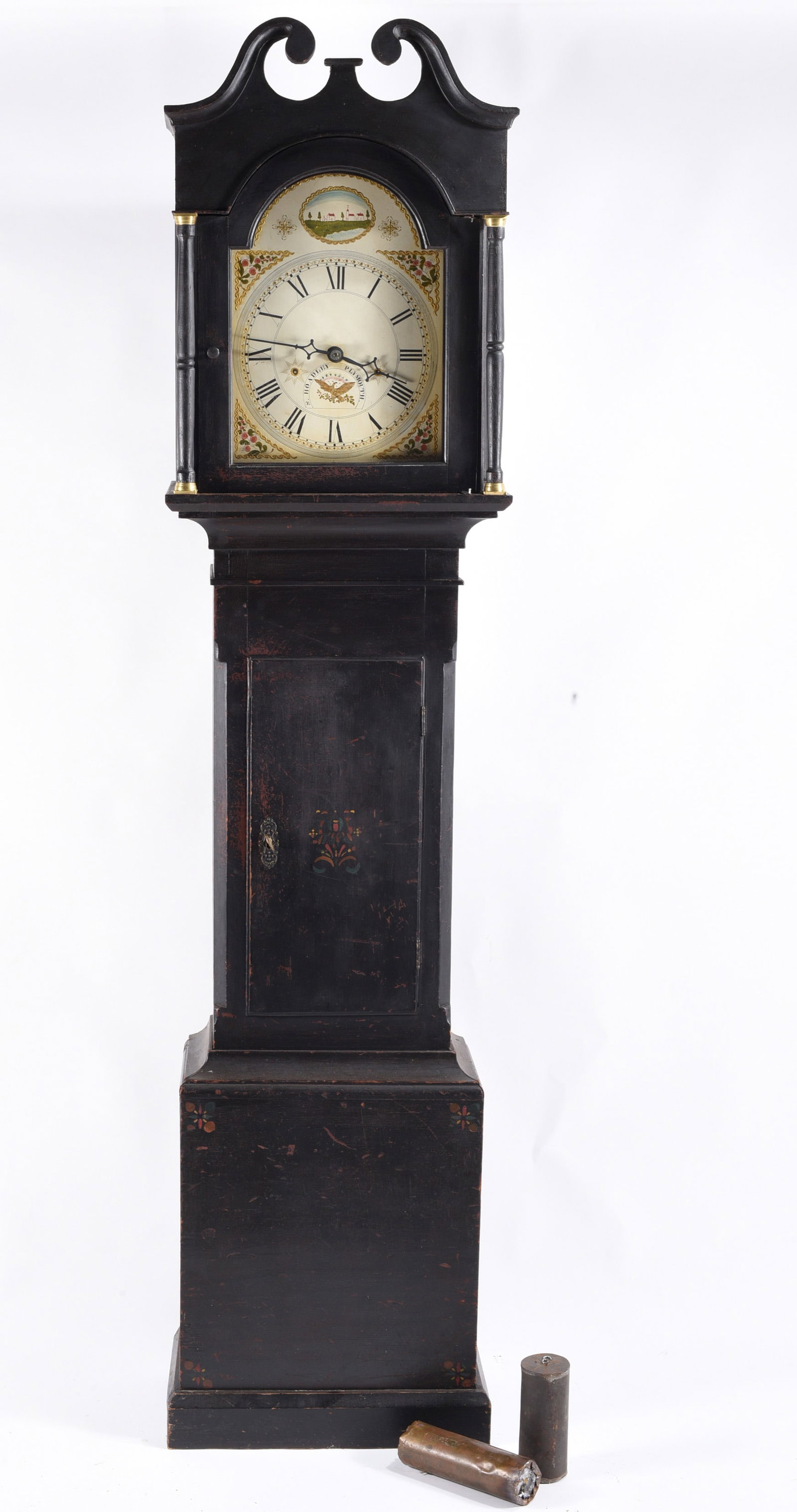 Tall Case North Carolina Clock w/ Painted Case (1 of 9)