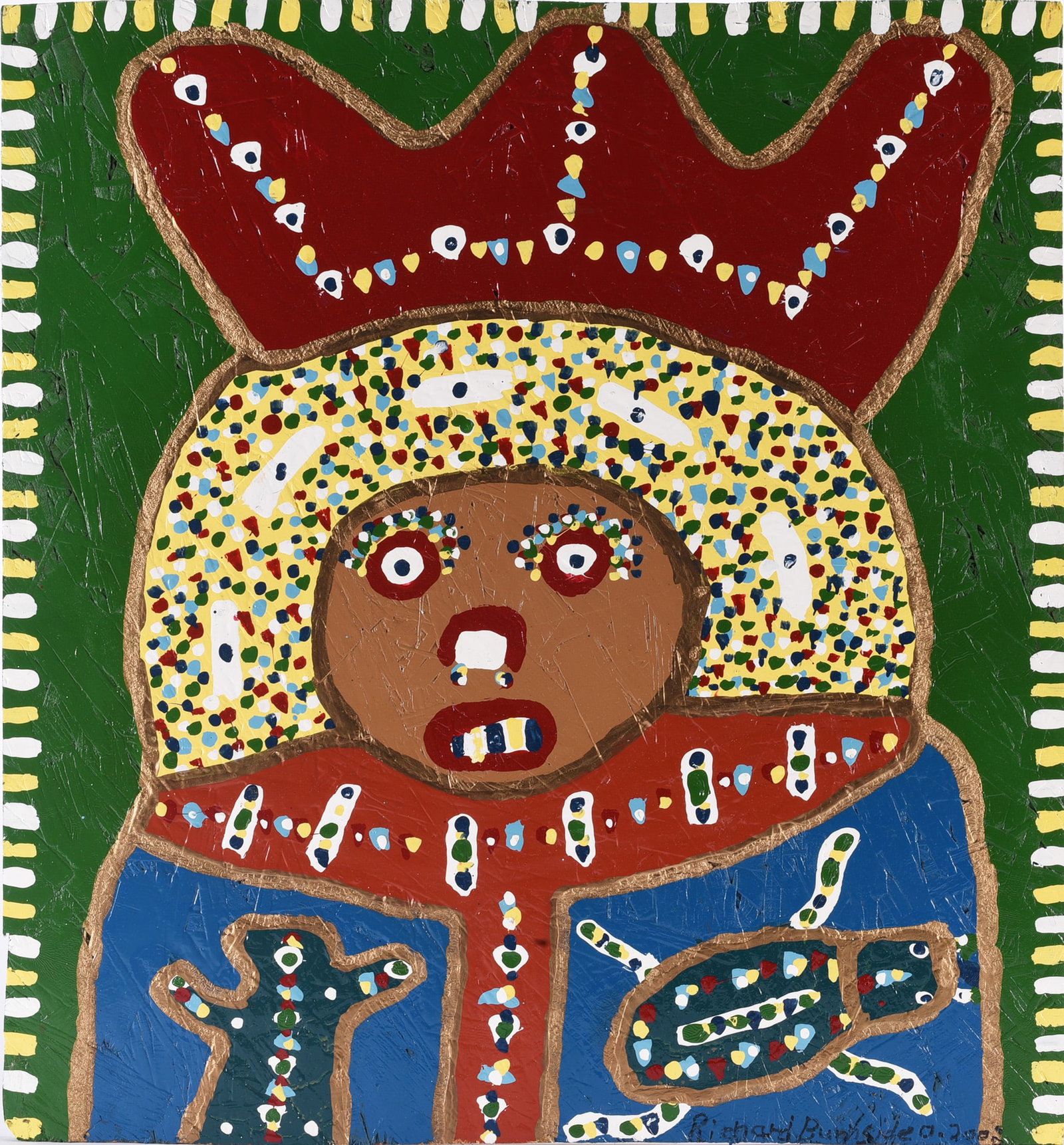 Richard Burnside Outsider Art Painting (1 of 2)