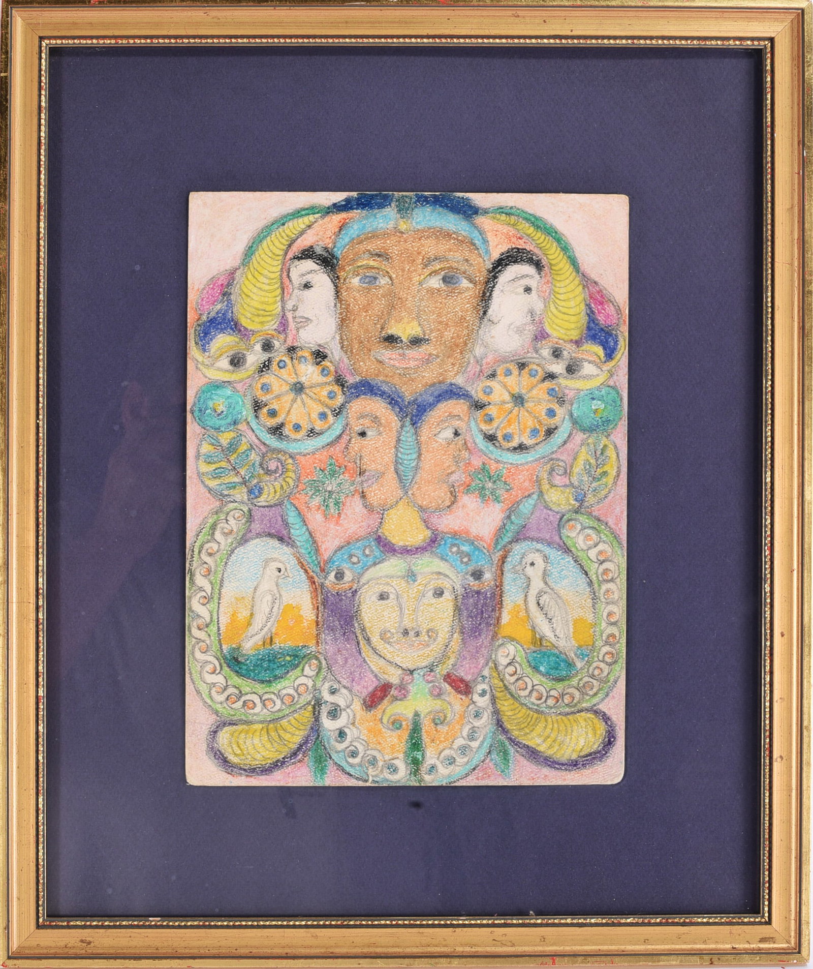 Minnie Evans (American, 1892 -1987) Untitled (1 of 7)