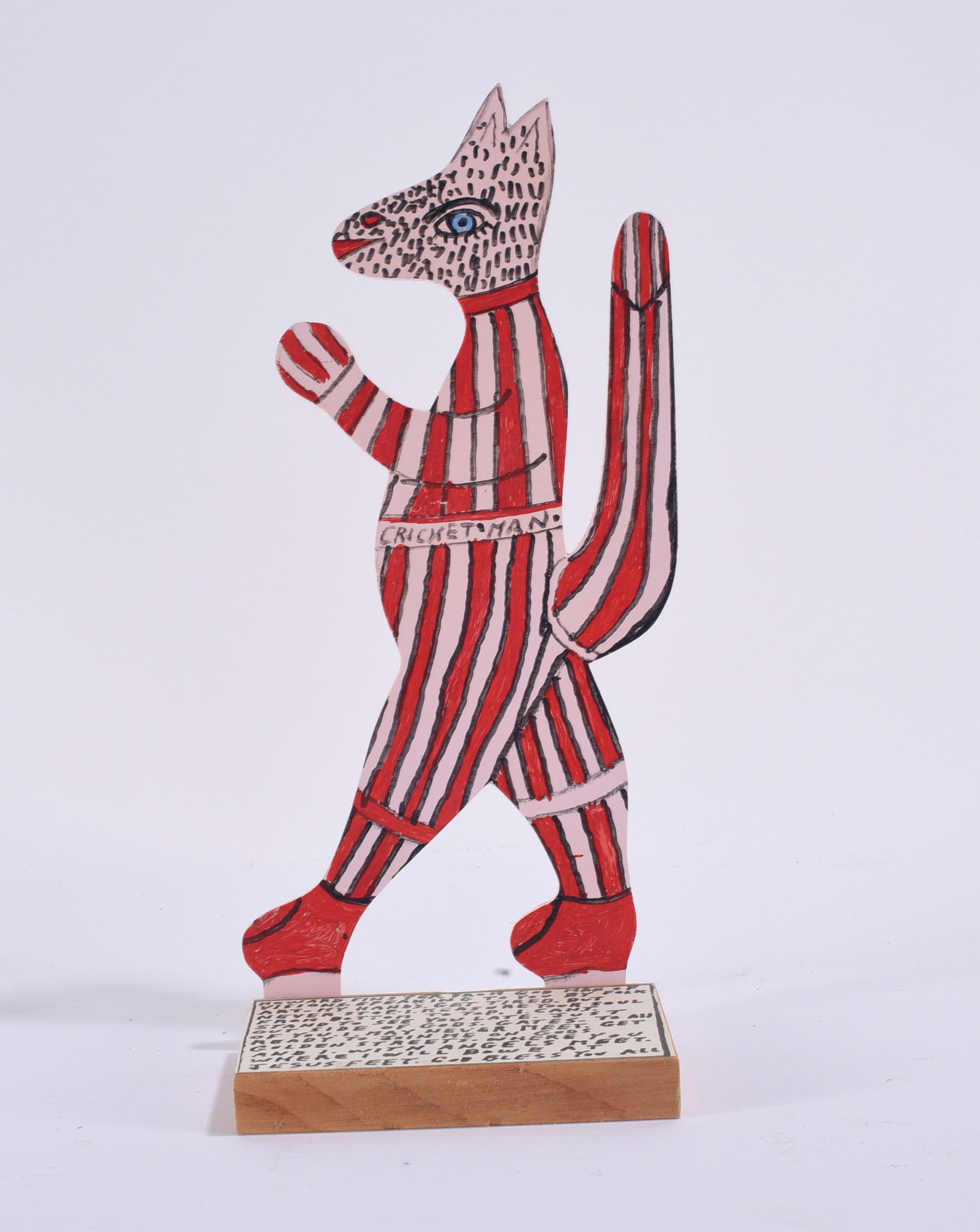 Howard Finster Painted Cutout #45,373 (1 of 4)