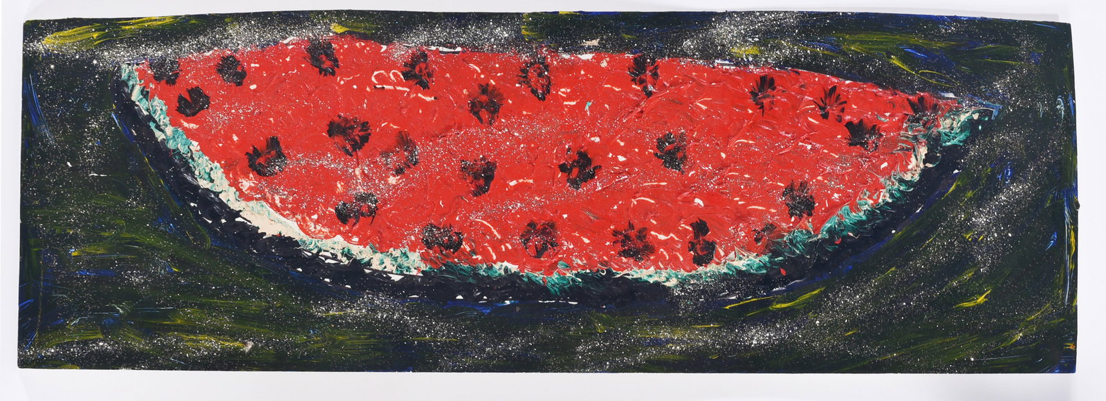 Clyde Jones Folk Art Painting of Watermelon (1 of 2)