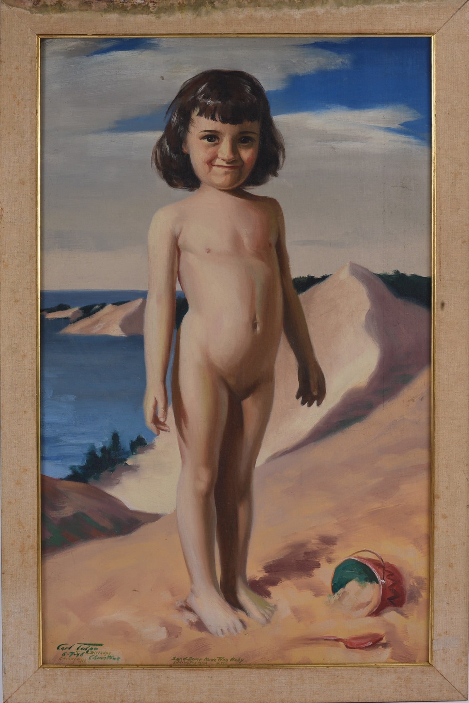 Carl Talpo (1901 - 1976) Painting on Canvas Signed (1 of 2)