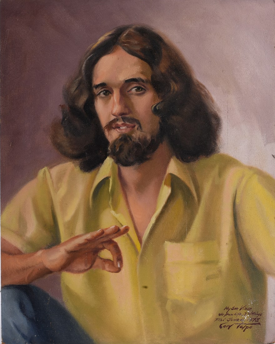 Carl Talpo Painting on Canvas Signed (1 of 2)
