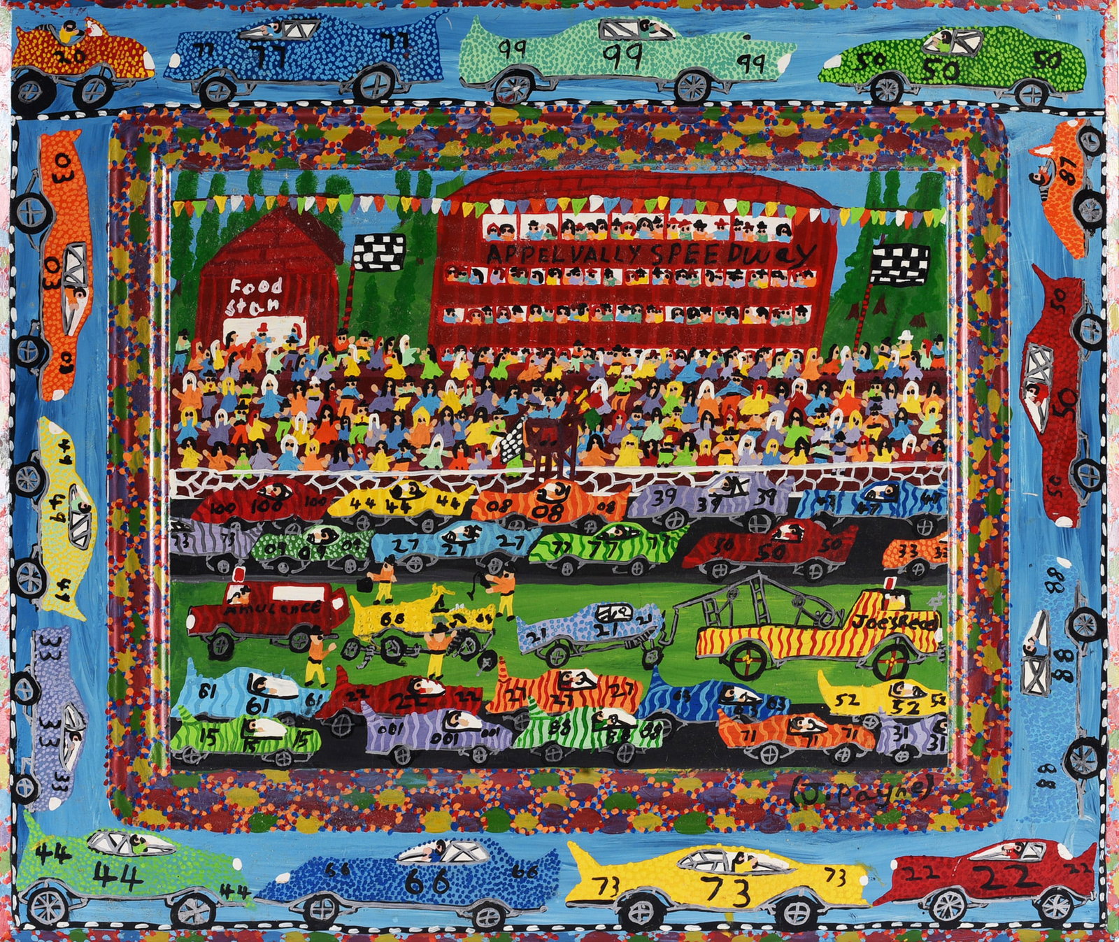 Jeff Payne Folk Art Painting (1 of 2)