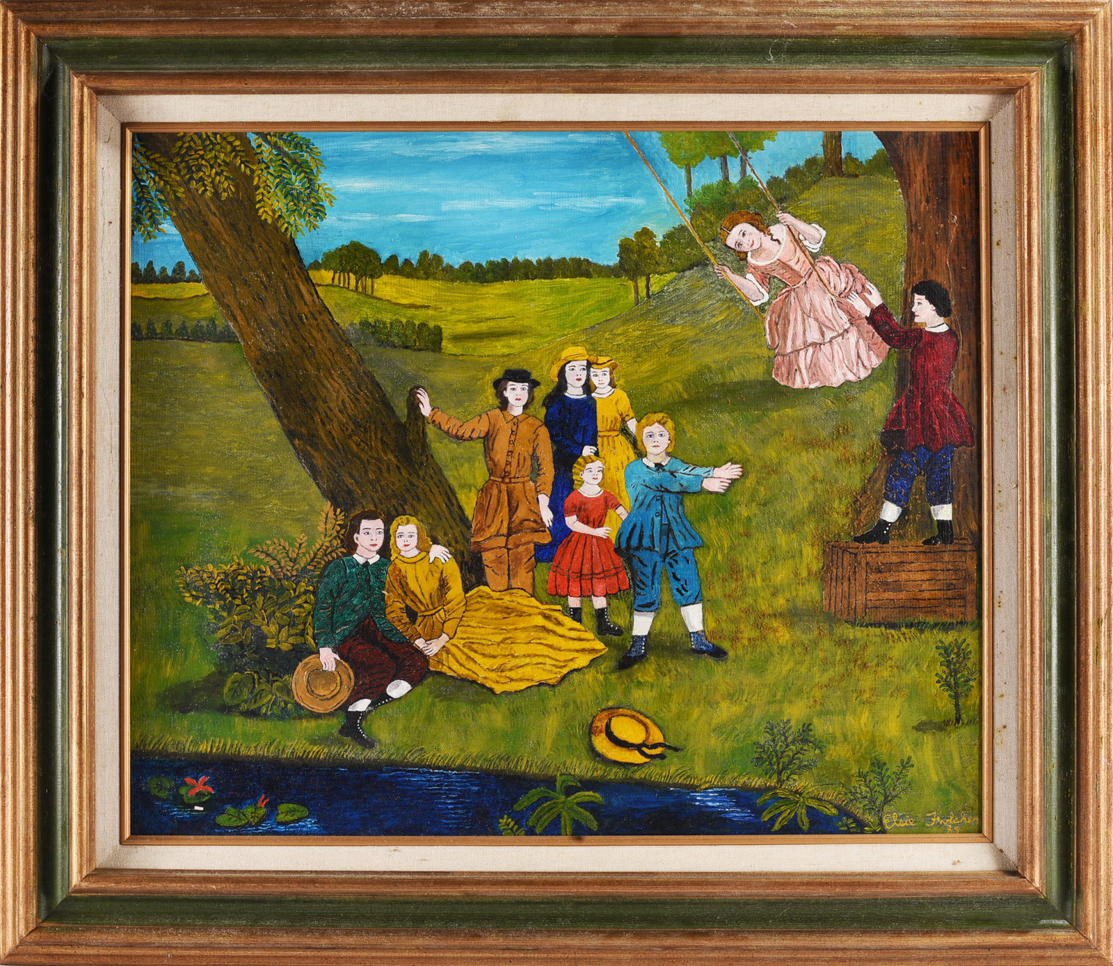 Signed Painting on Canvas Virginia Artist (1 of 2)