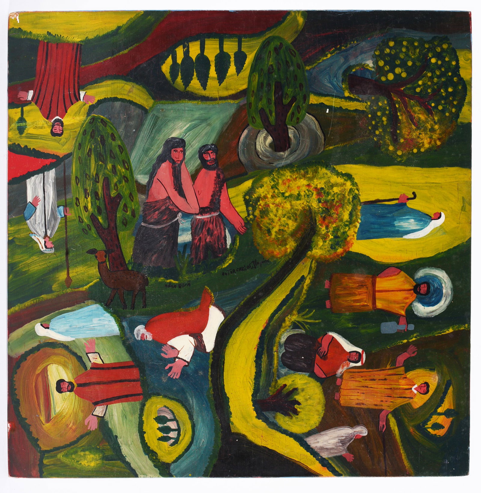 Carlos J. Laquiche Painting on Wood (1 of 2)