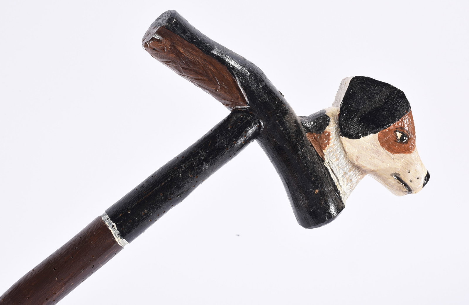 Richard Roebuck Folk Art Painted Cane Walking Stick (1 of 3)