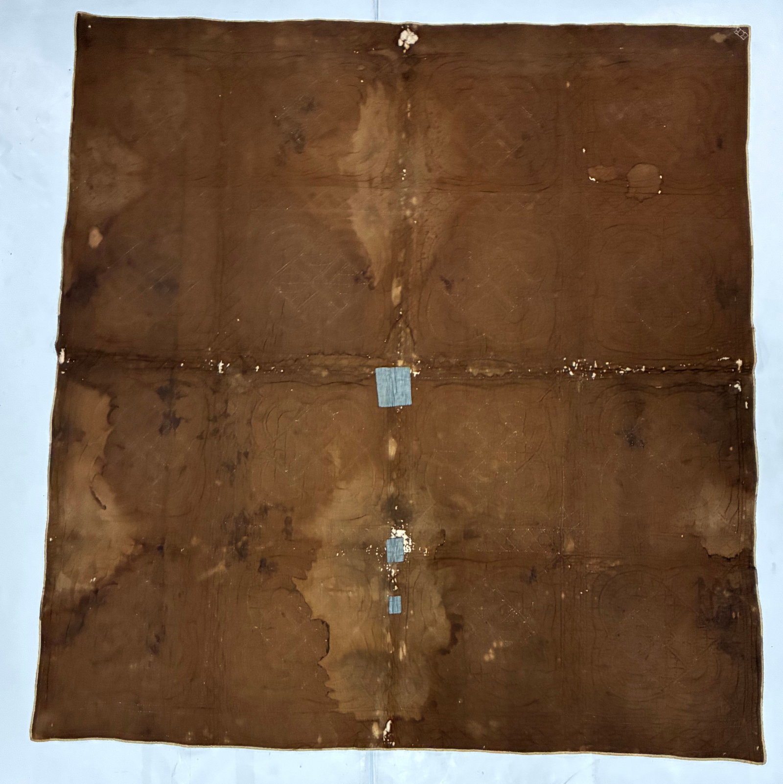 Signed ECB Interlocking Ring Appliqué Quilt ca. 1920 - 2