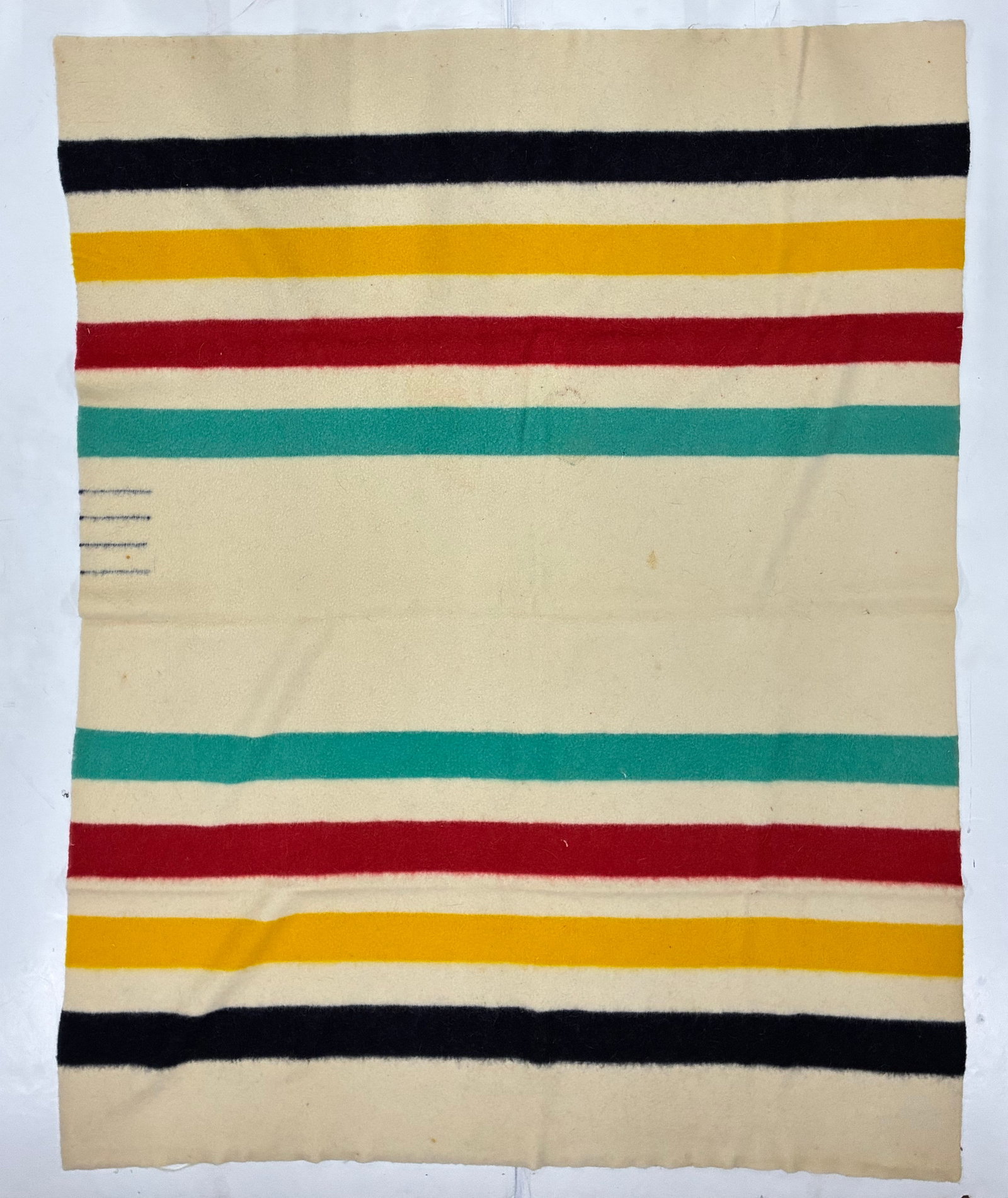 Vintage Hudson's Bay Multicolor Stripe Wool Blanket (1 of 3)