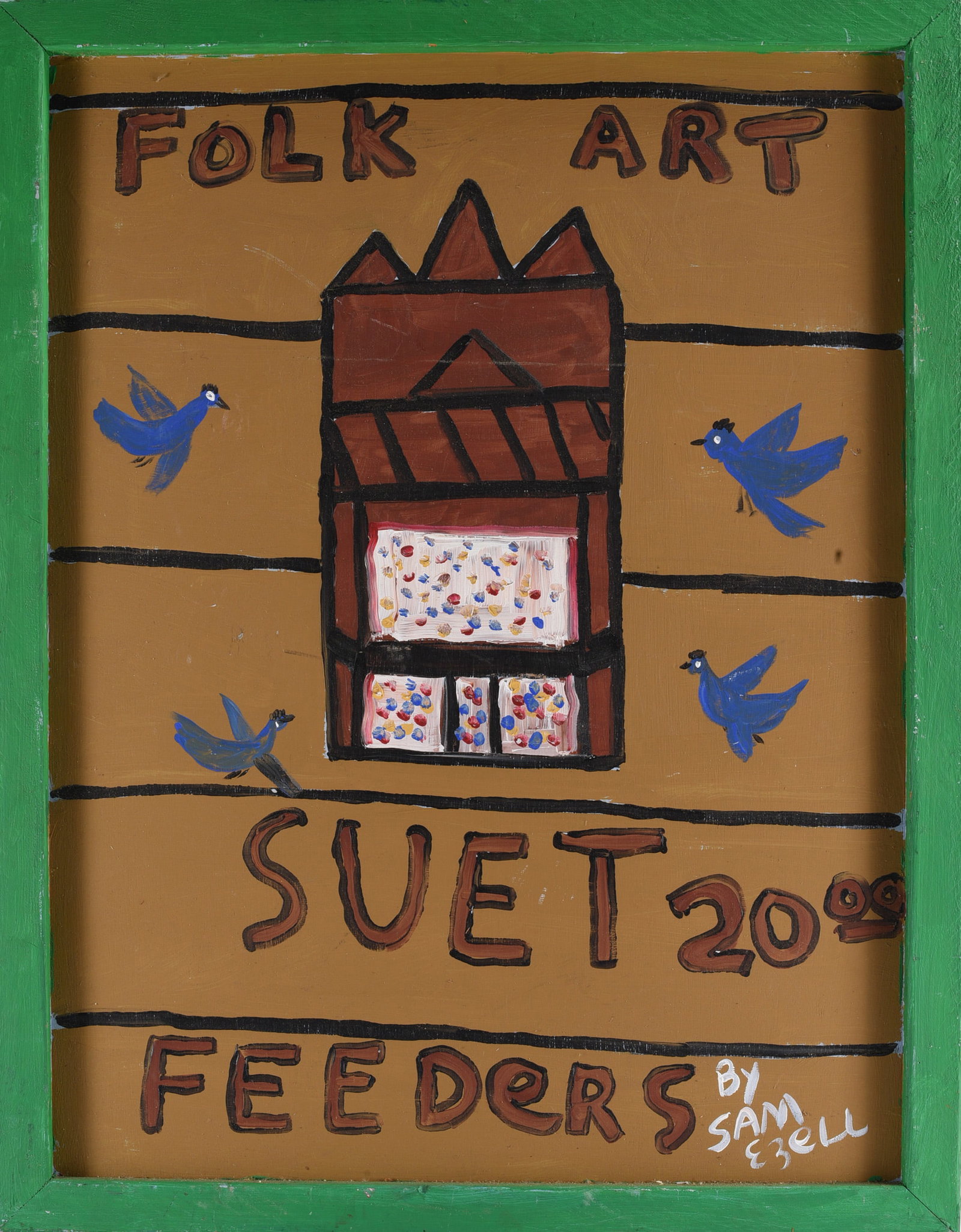 Sam Ezell Folk Art Painting (1 of 2)